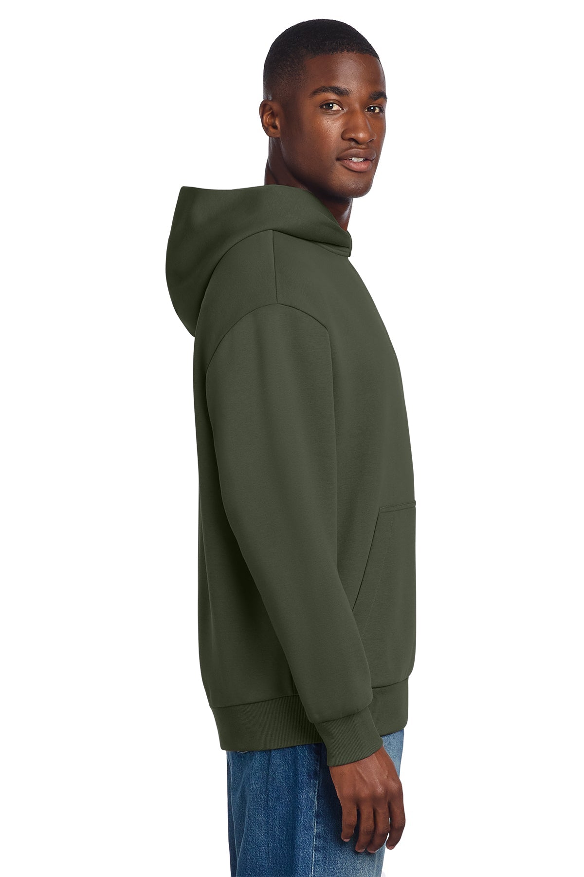 District V.I.T. Heavyweight Custom Fleece Hoodies, Olive
