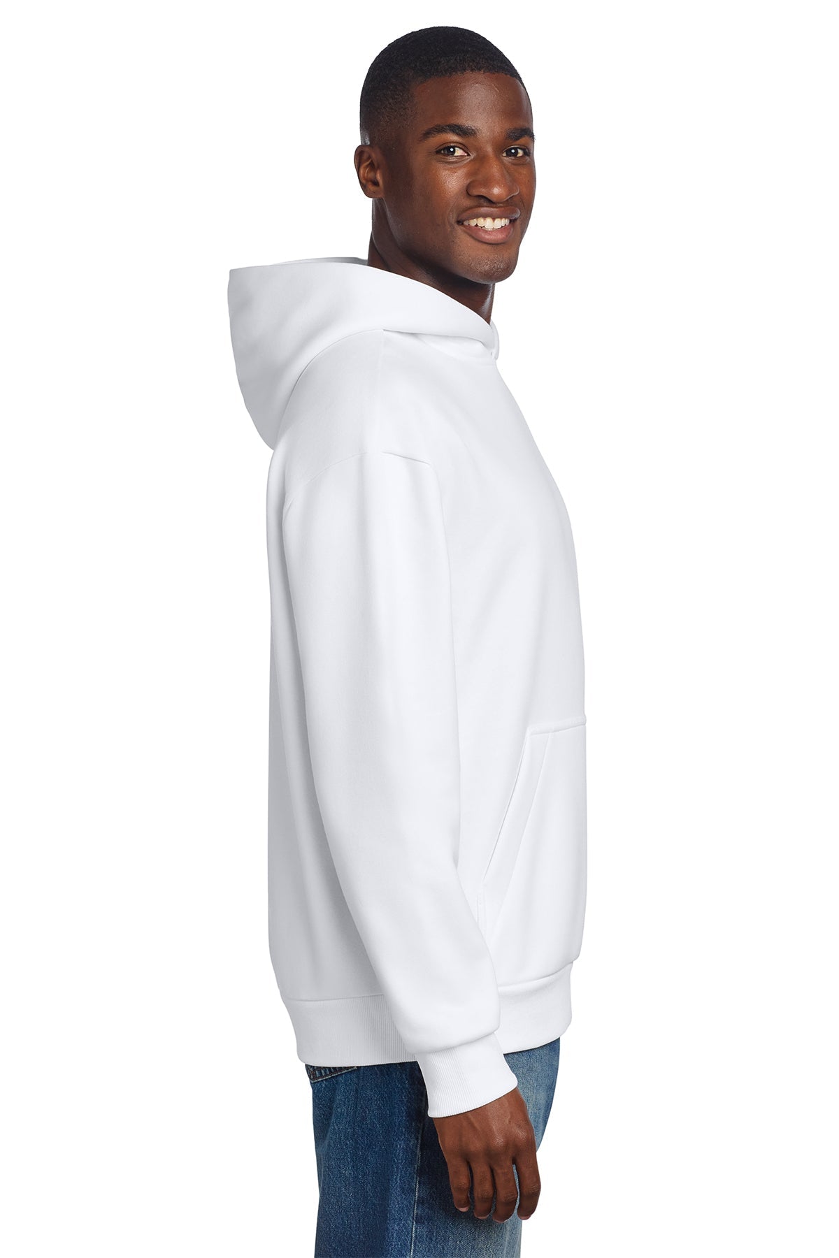District V.I.T. Heavyweight Custom Fleece Hoodies, White