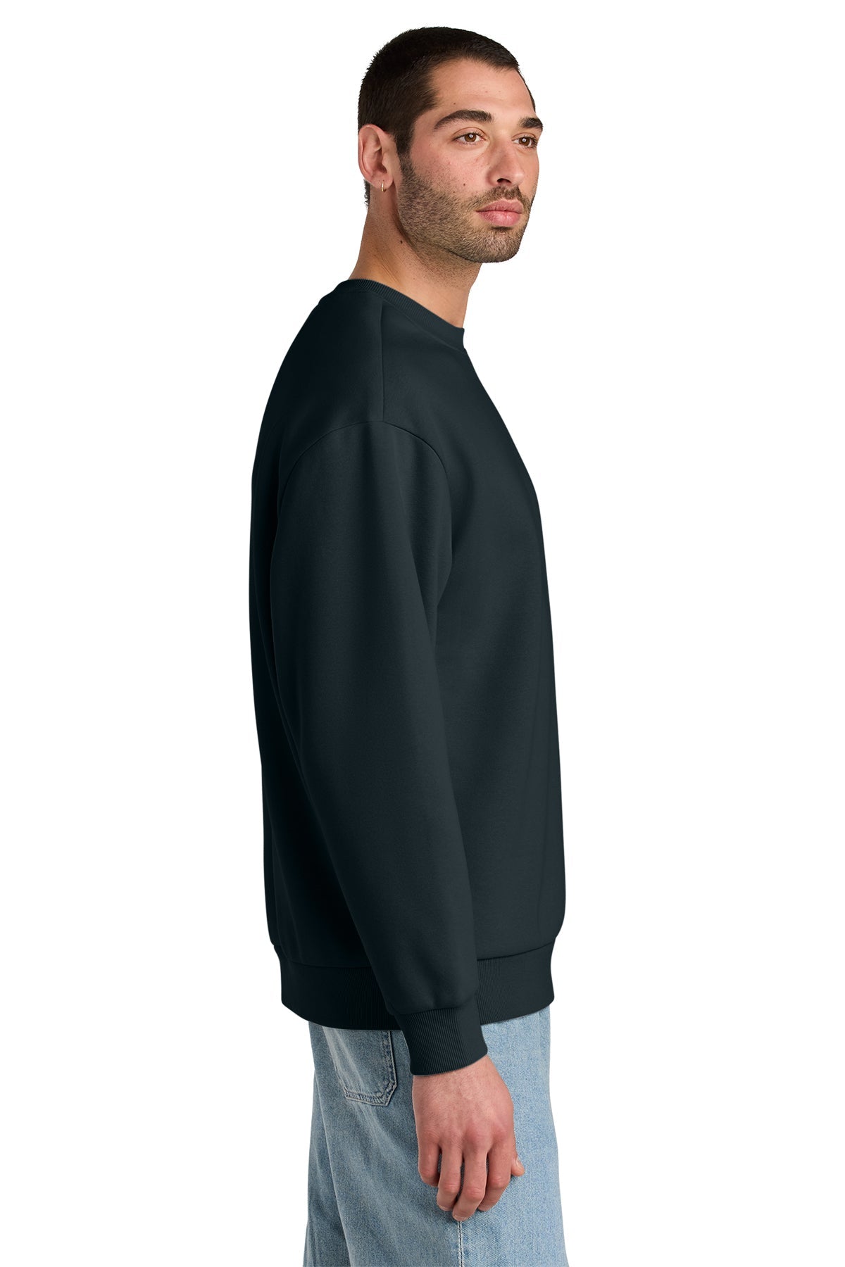 District V.I.T. Heavyweight Custom Fleece Crews, Navy Blue