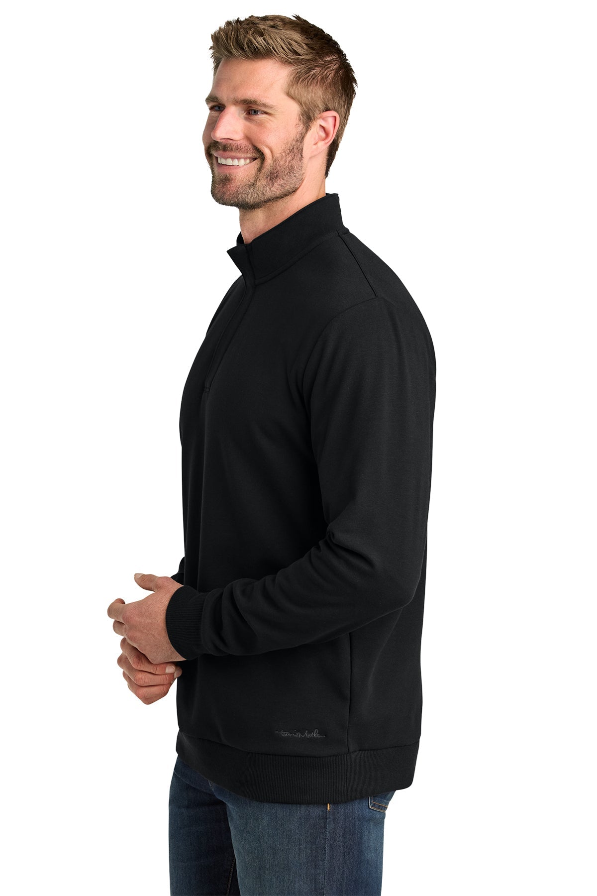 TravisMathew Ocean Villa Custom 1/4-Zips, Black