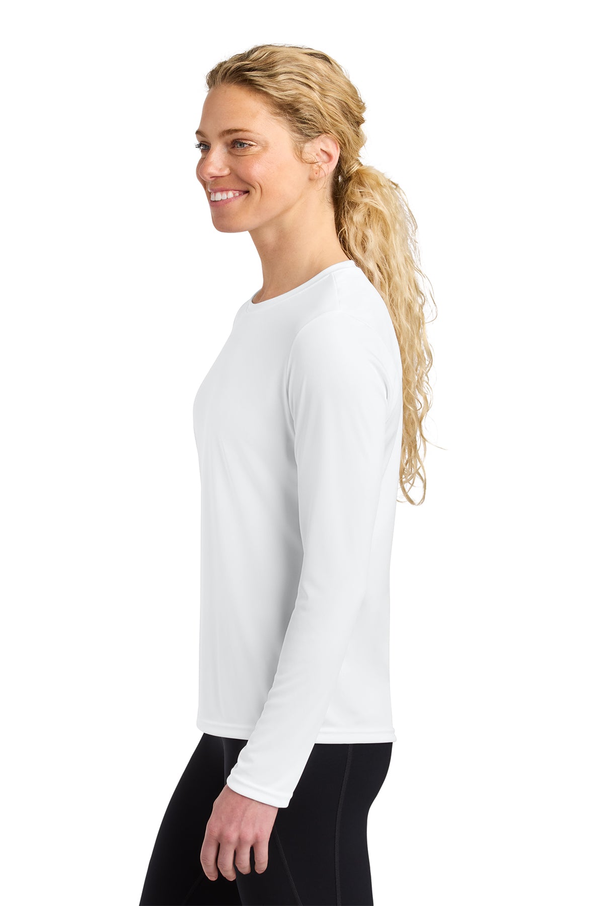 A4 Women's Cooling Performance Custom Long Sleeve Tee's, White