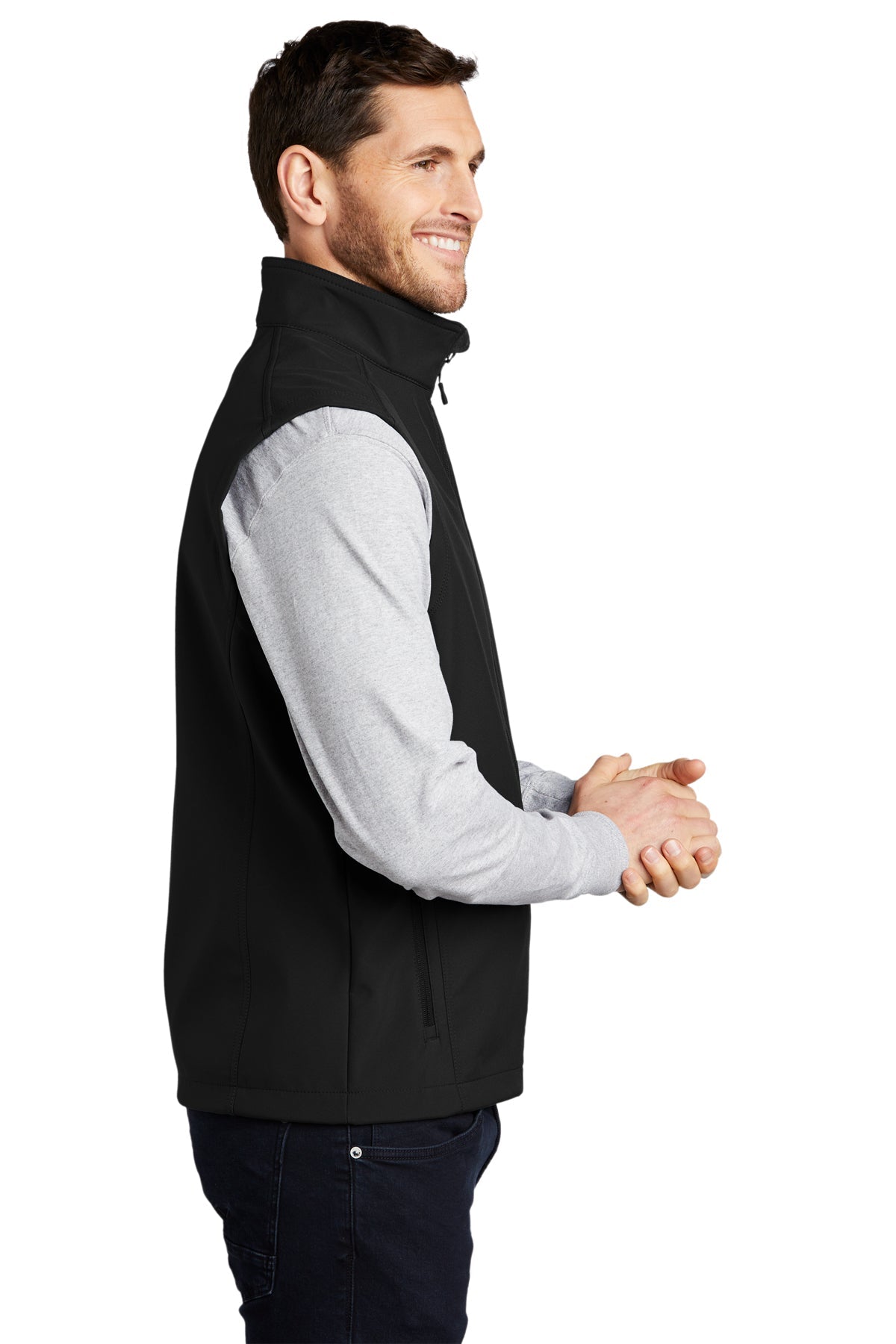 Port Authority Core Soft Shell Custom Vests, Black [Stratolaunch]