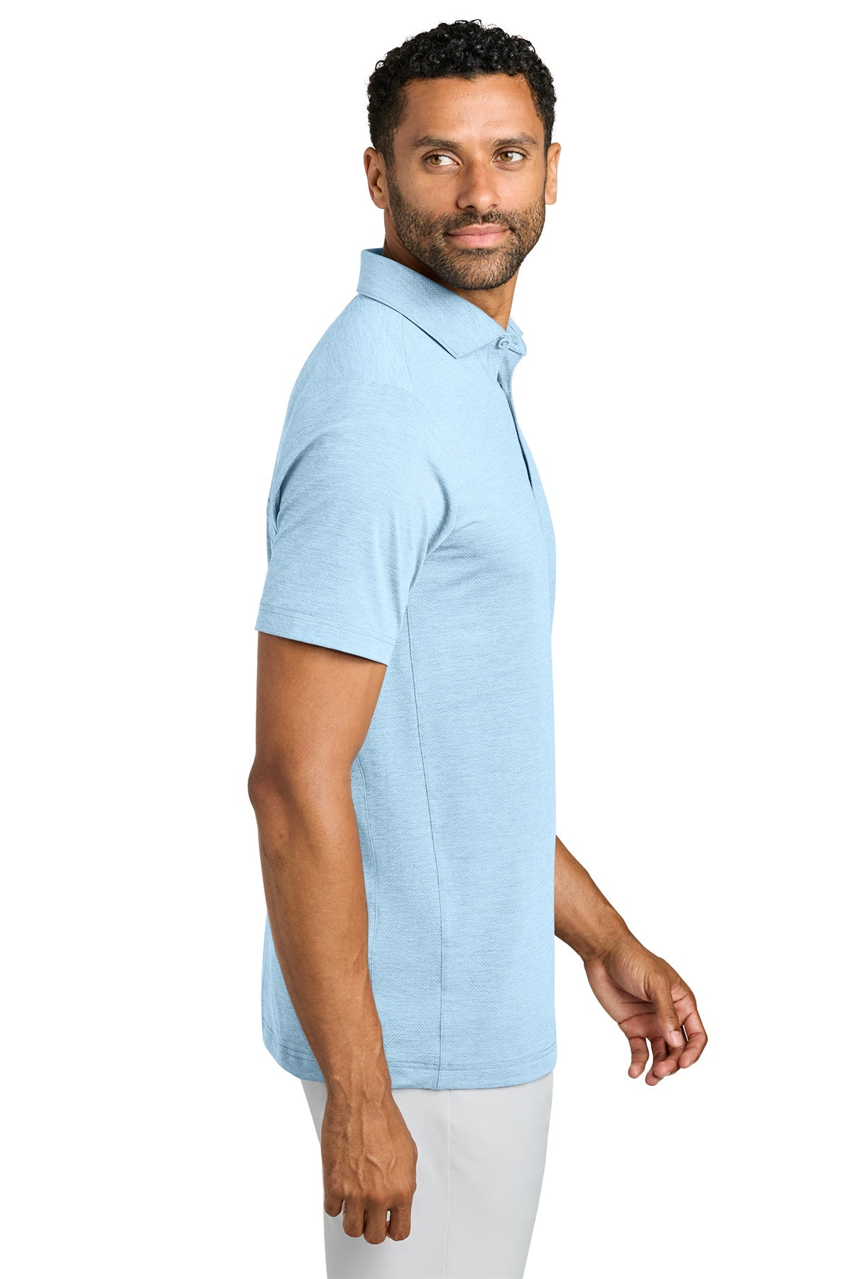 TravisMathew Onward Custom Polos, Airy Blue Heather