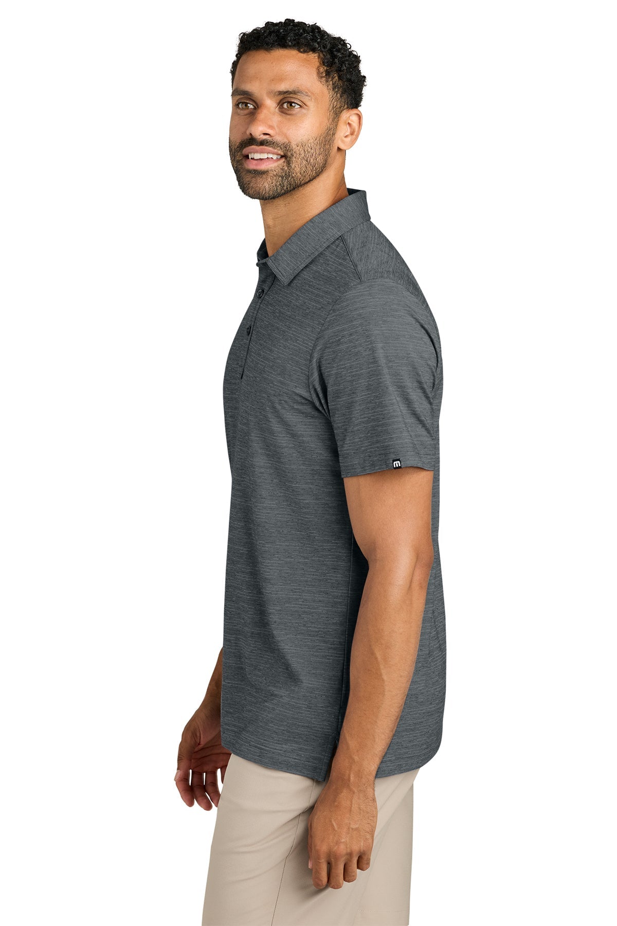 TravisMathew Crestview Custom Polos, Grey Heather