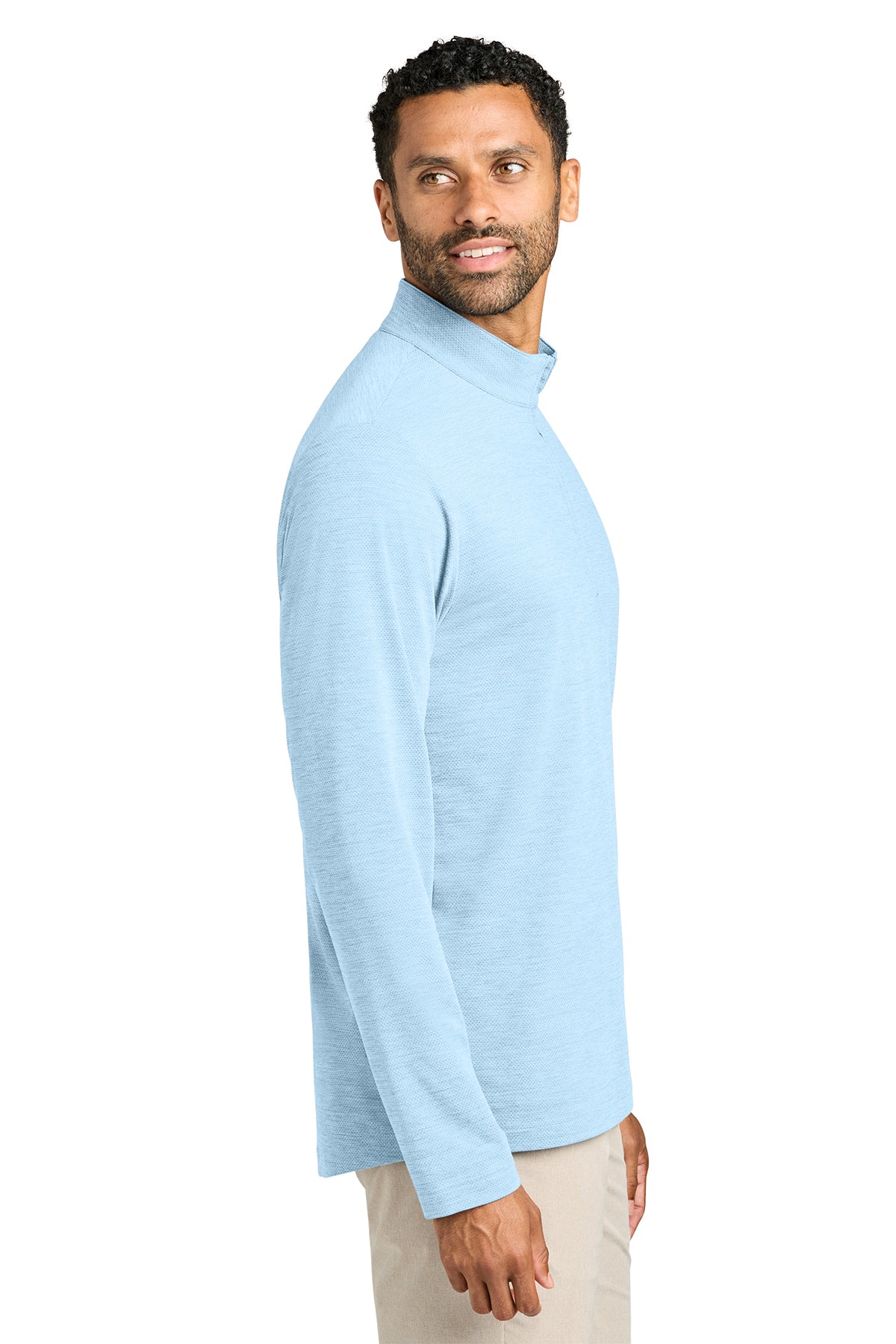 TravisMathew Onward Custom 1/4-Zips, Airy Blue Heather [Osage LLC]