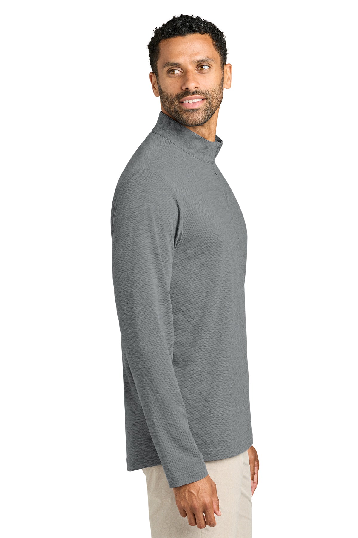 TravisMathew Onward Custom 1/4-Zips, Quiet Shade Grey Heather [Glazing Solutions]