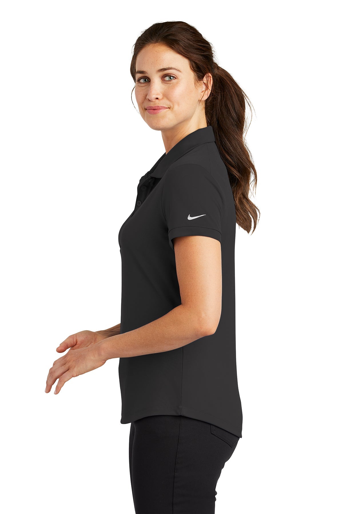 Nike Ladies Dri-FIT Players Modern Fit Custom Polos, Anthracite [Casa Di Sassi  Crafted Collection Fall 2026]