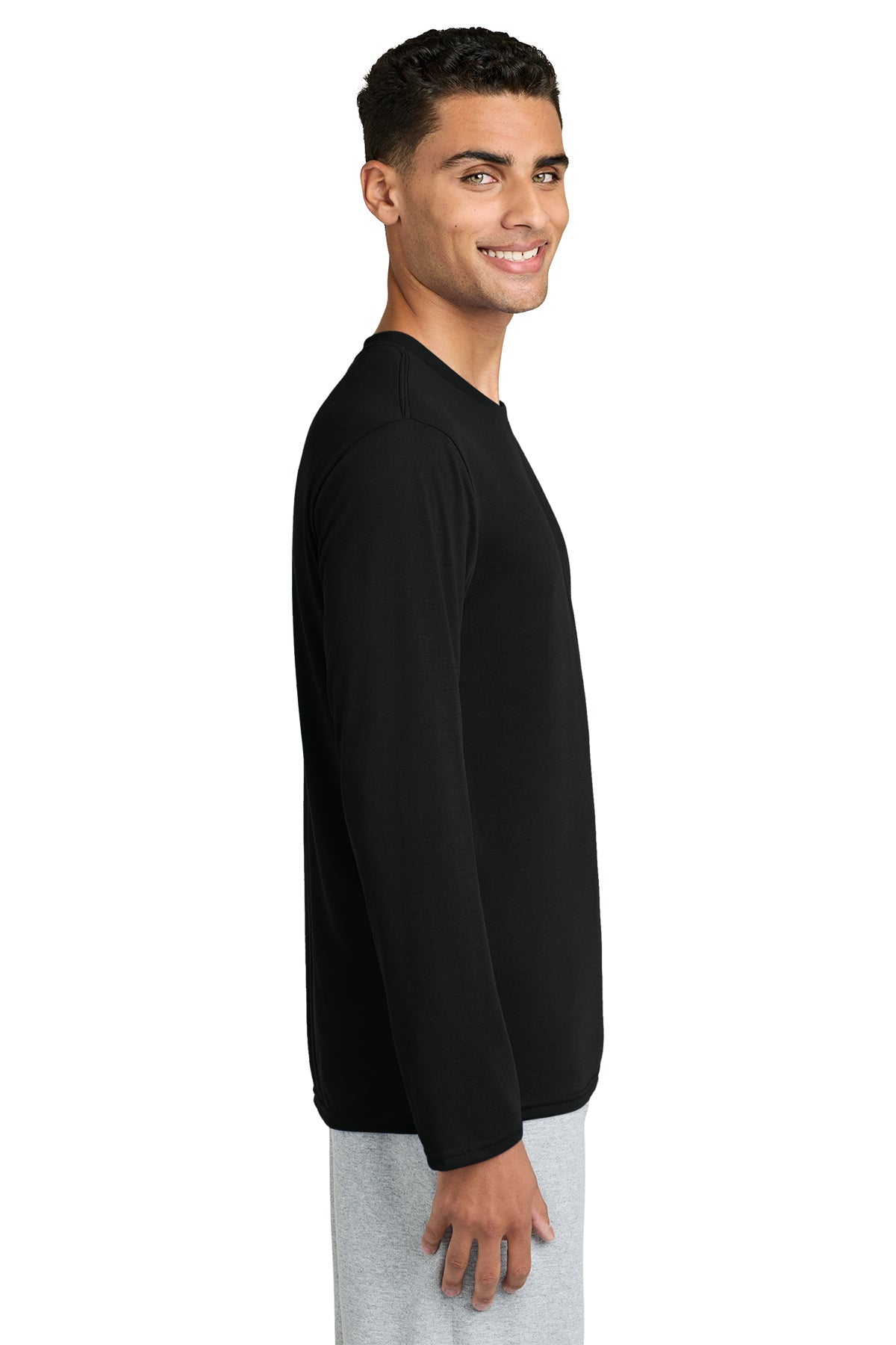 gildan performance long sleeve t shirt 42400 black