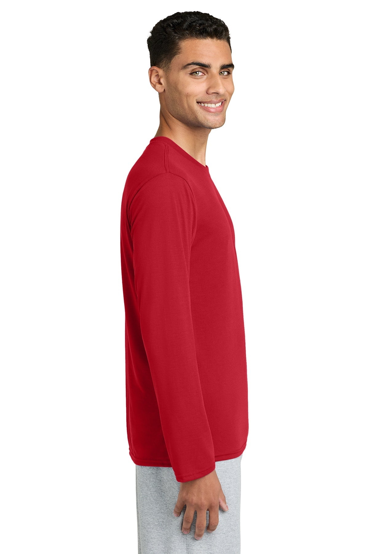 gildan performance long sleeve t shirt 42400 red