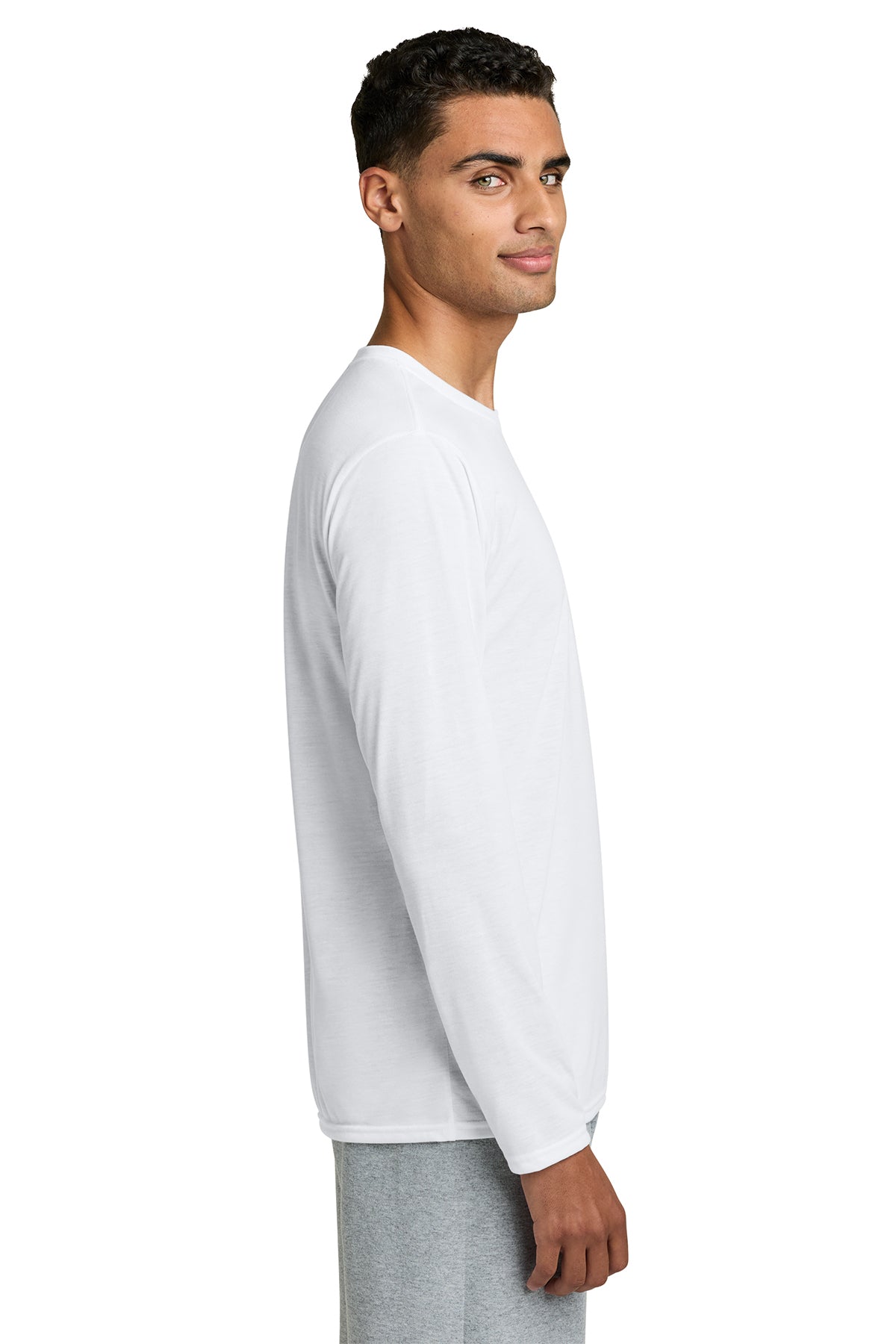 gildan performance long sleeve t shirt 42400 white