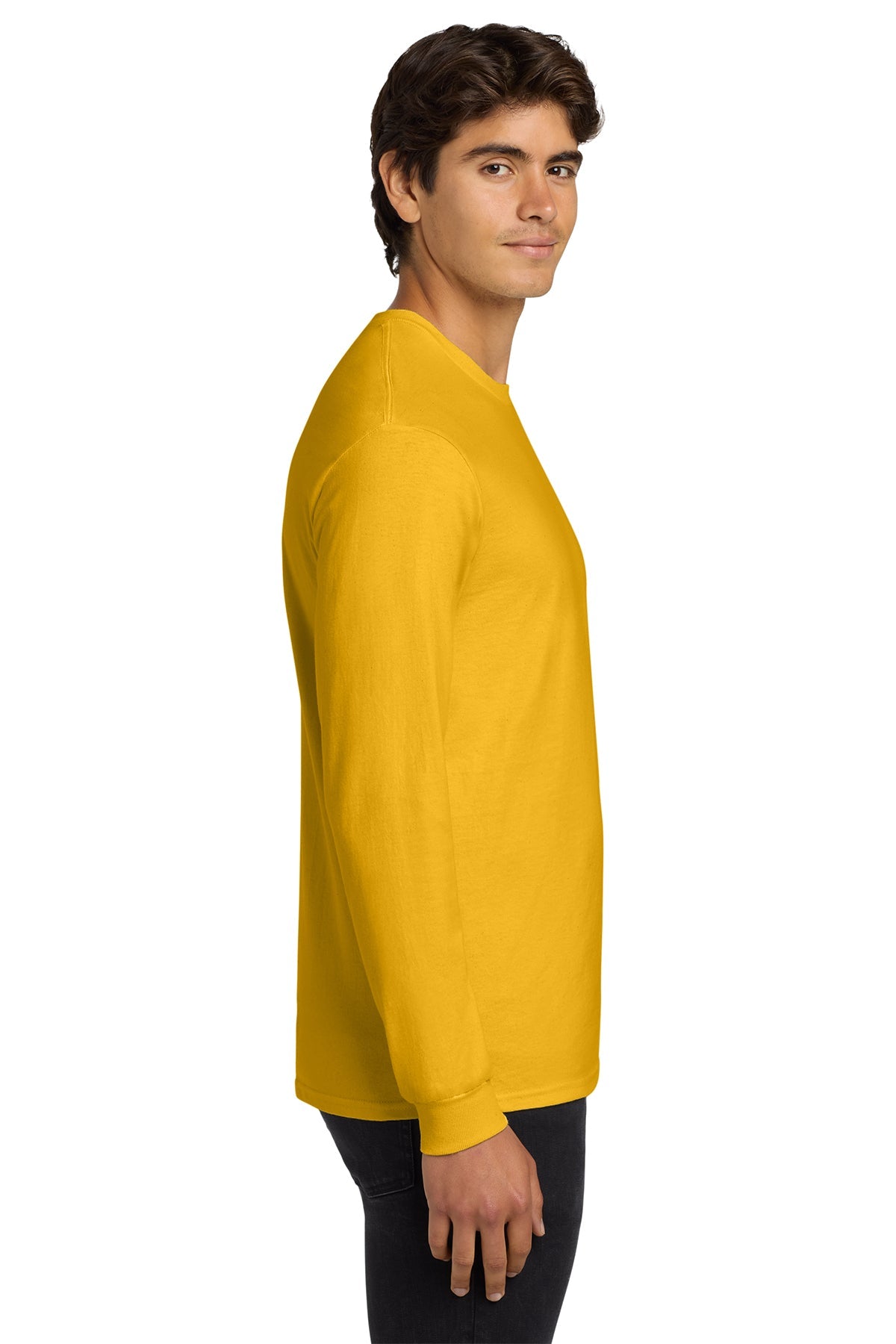 gildan ultra cotton long sleeve t shirt g2400 gold