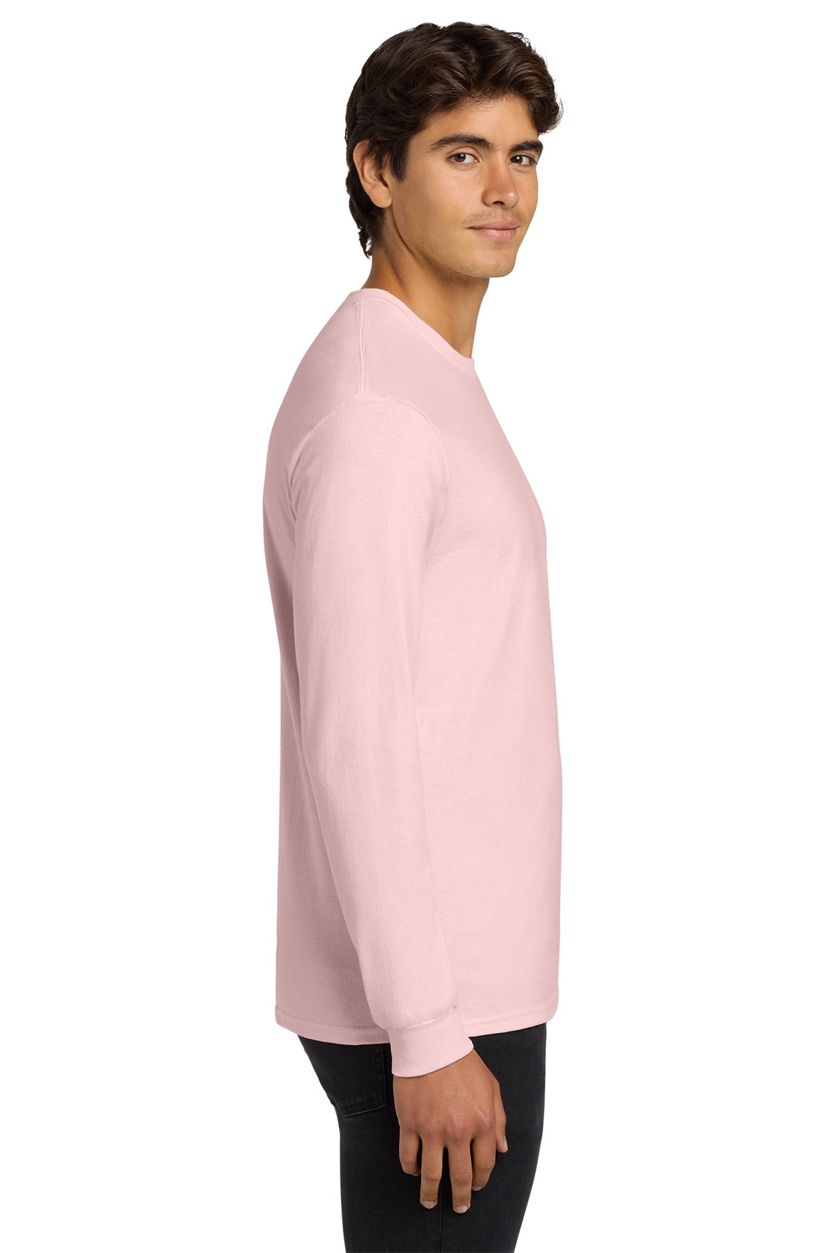 gildan ultra cotton long sleeve t shirt g2400 light pink