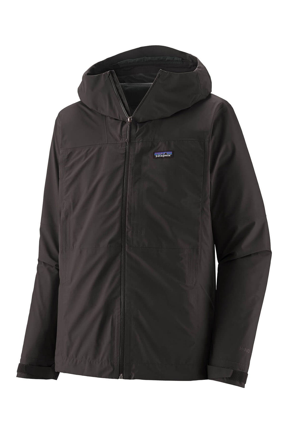 Patagonia Mens Boulder Fork Custom Rain Jackets, Black