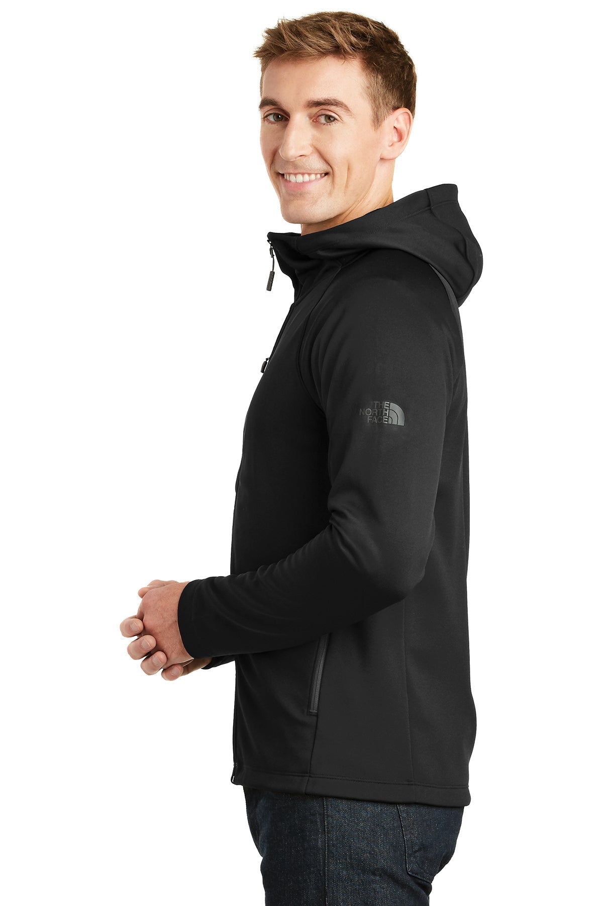 North Face Canyon Flats Fleece Hooded Jacket TNF Black [Stratolaunch]