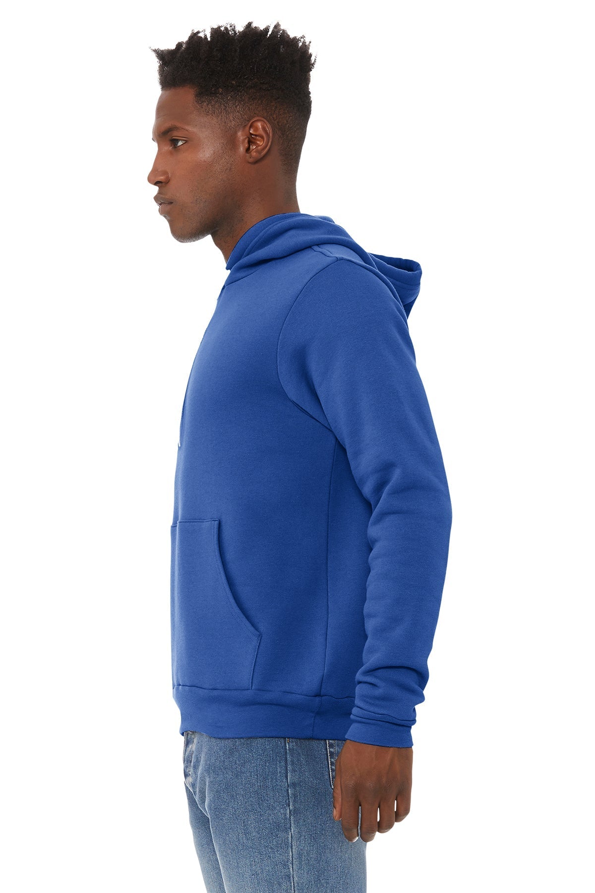 Bella Canvas Unisex Sponge Fleece Hoodie, True Royal [Olive Crest]