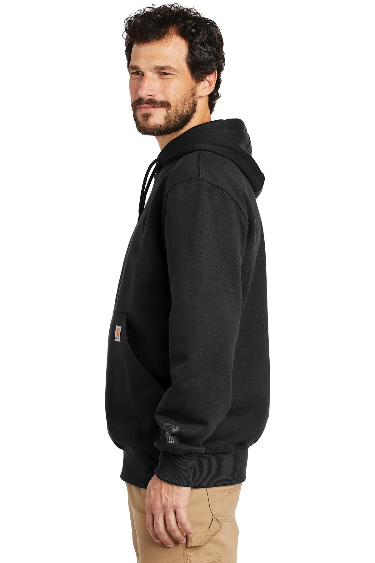 Carhartt Rain Defender Paxton Customized Hoodies, Black [Real8 Group]
