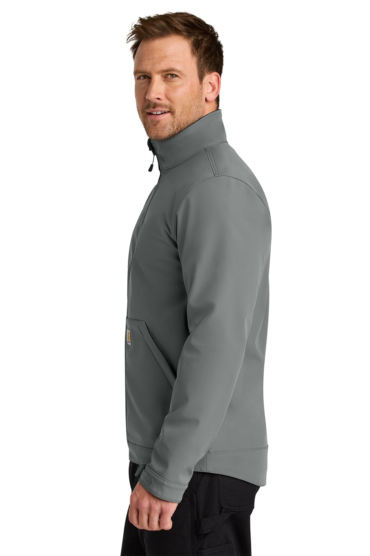 Carhartt Rain Defender Soft Shell Custom Jackets, Steel [MyWash Car Wash]