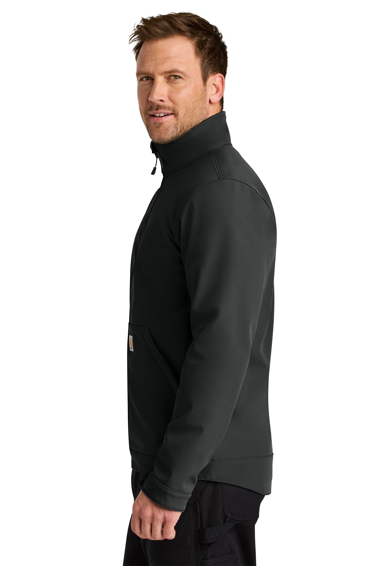 Carhartt Rain Defender Soft Shell Custom Jackets, Black [Technical Development Corporation]