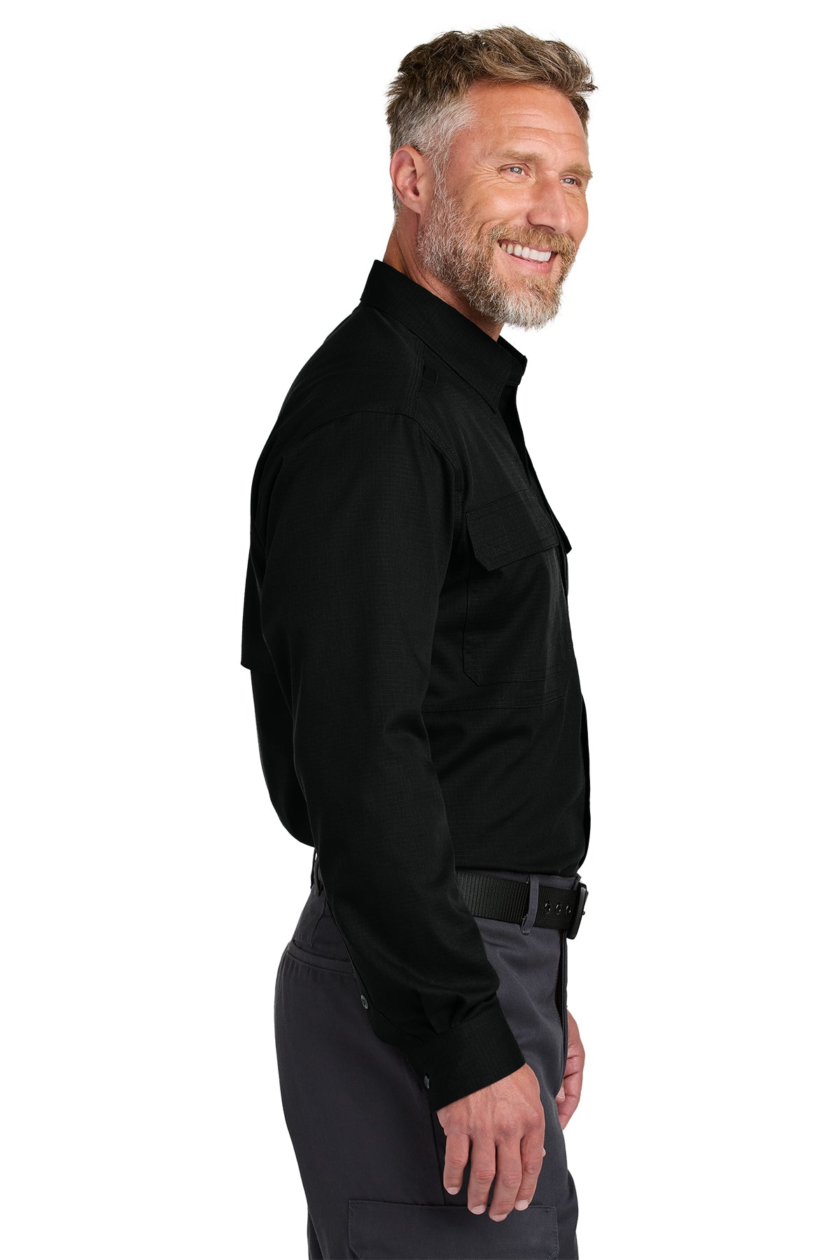 CornerStone Long Sleeve Select Tactical Custom Shirts, Black
