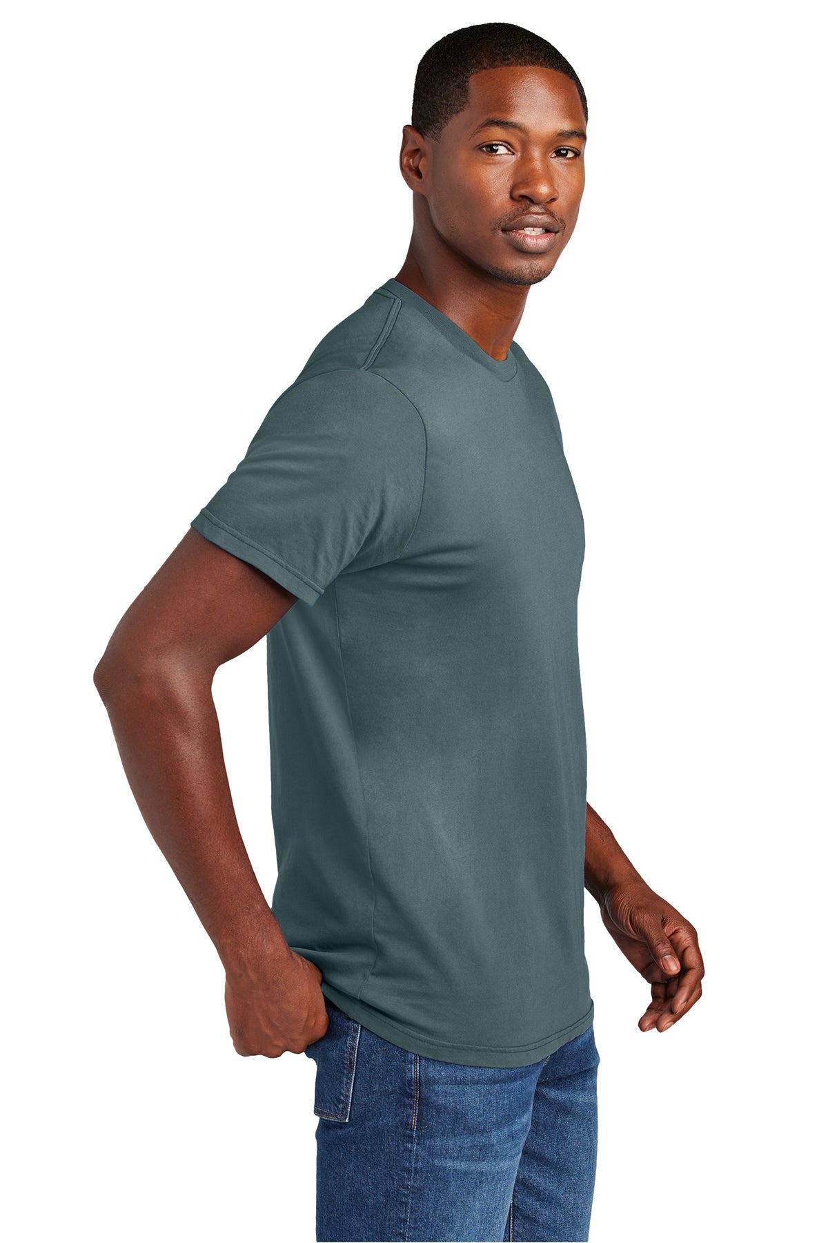 District Wash Custom Tee's, Deep Steel Blue