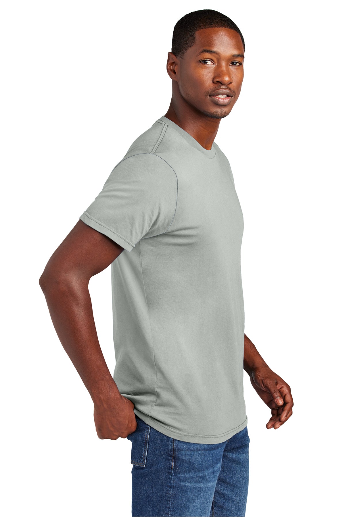 District Wash Custom Tee's, Gusty Grey