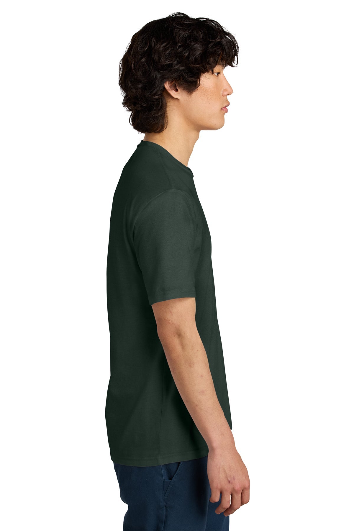 District Perfect Weight Custom Tees, Forest Green