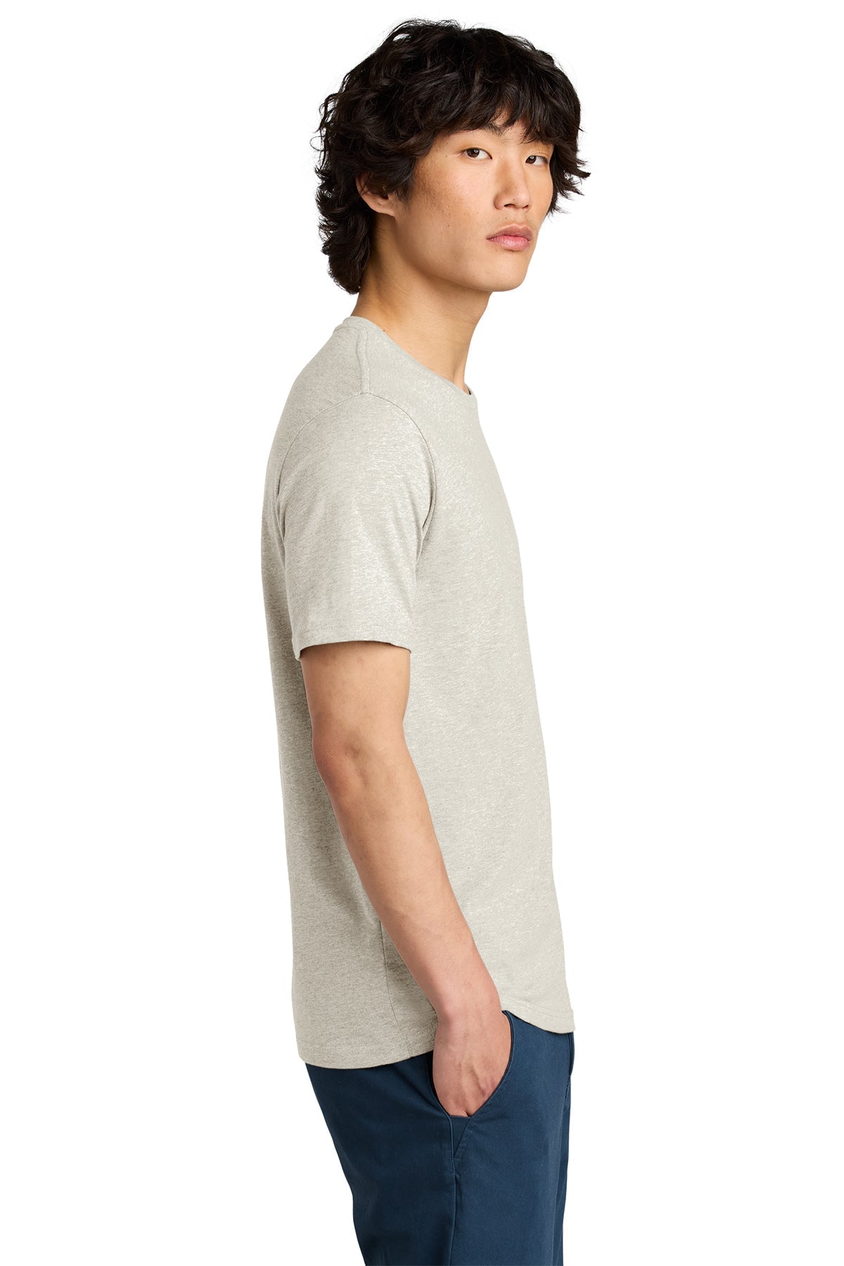 District Perfect Weight Custom Tees, Oatmeal Heather