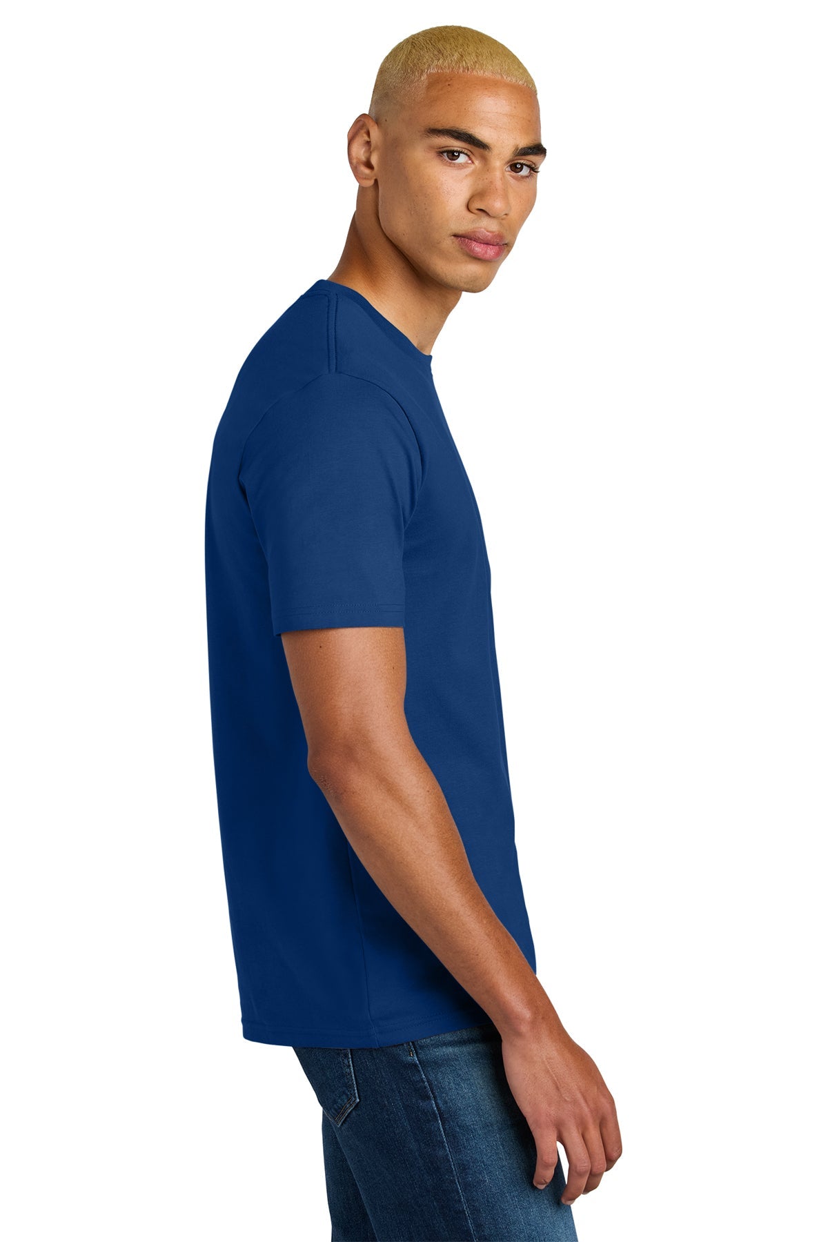 District Perfect Weight Icon Custom Tees, Deep Royal [Osage LLC]