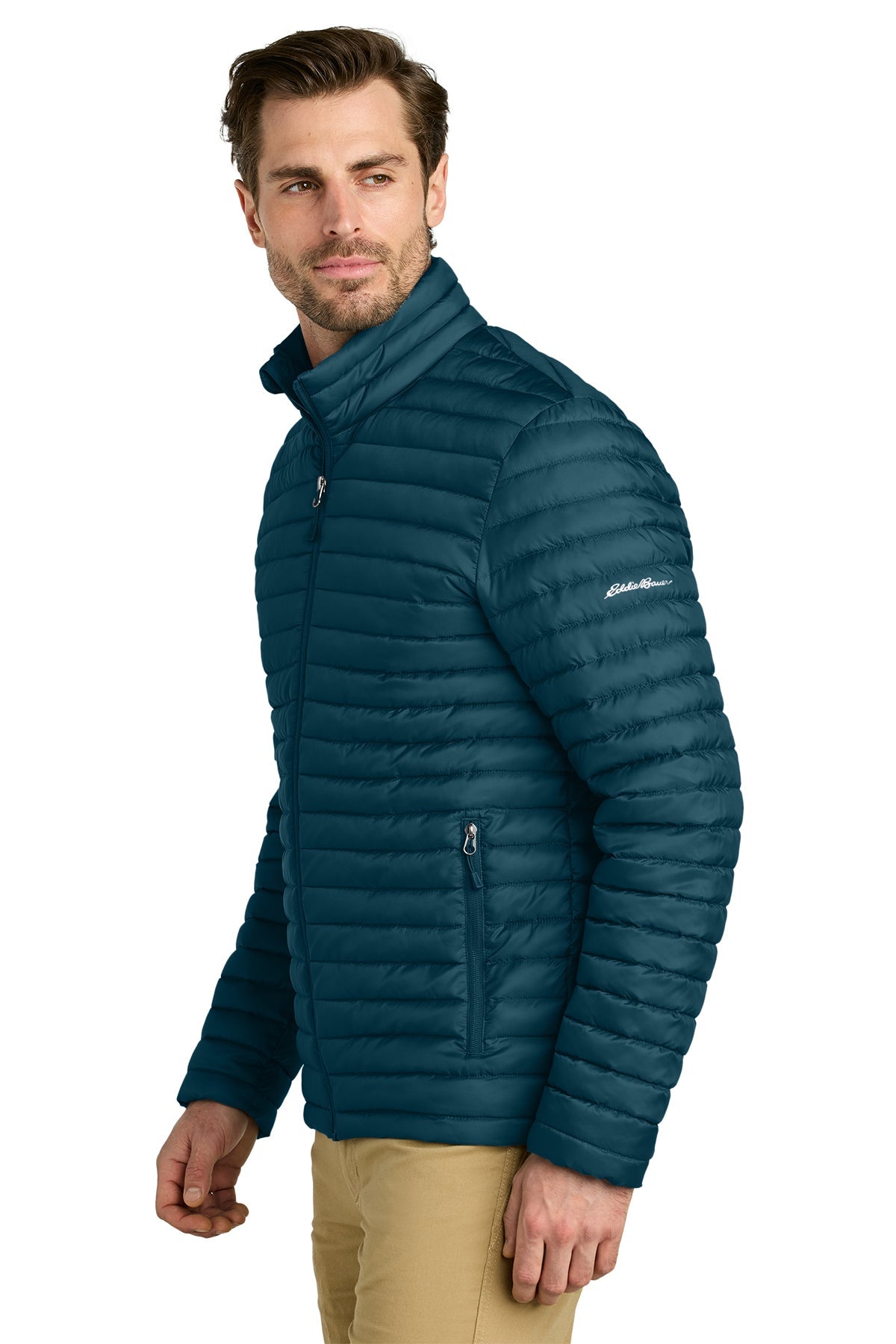 Eddie Bauer Packable Quilted Custom Full-Zips, Adriatic Blue