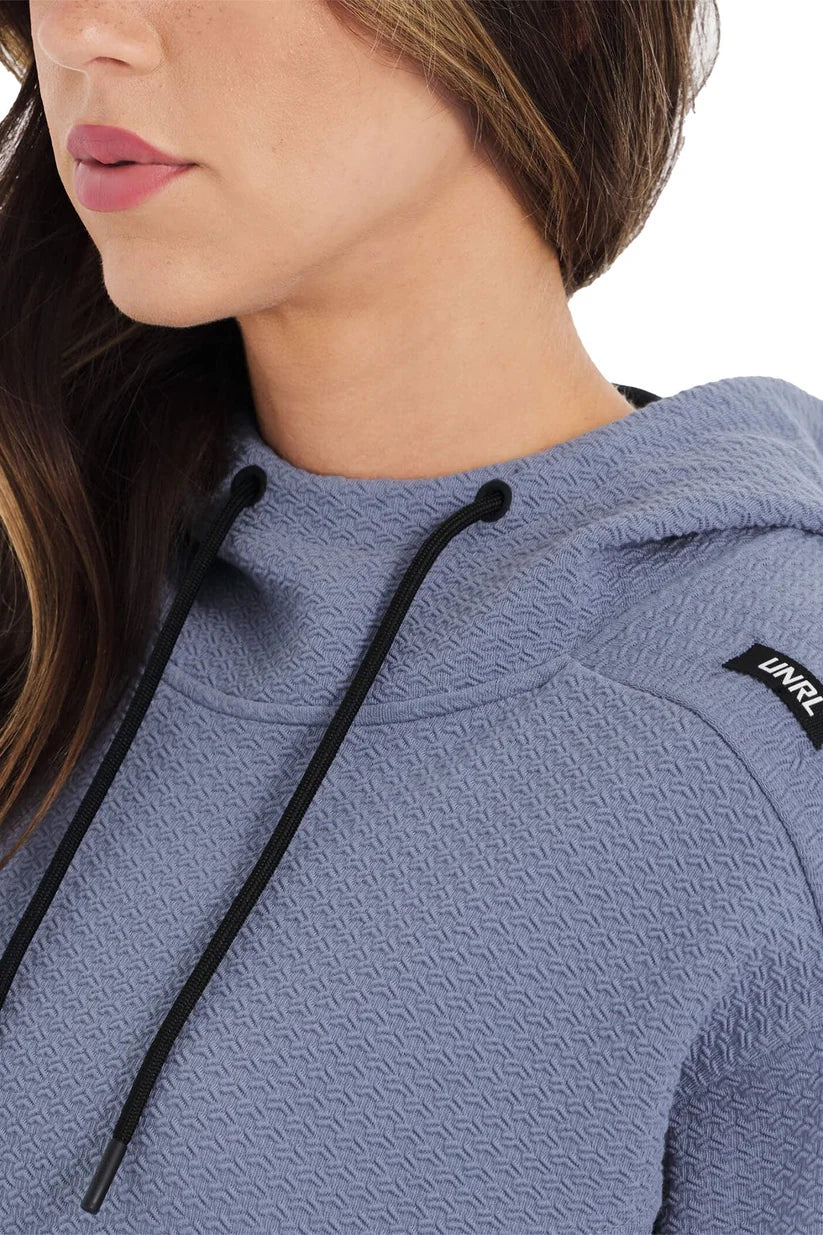 UNRL Womens Elevation Hoodie, Storm Blue [Horizontal Talent]