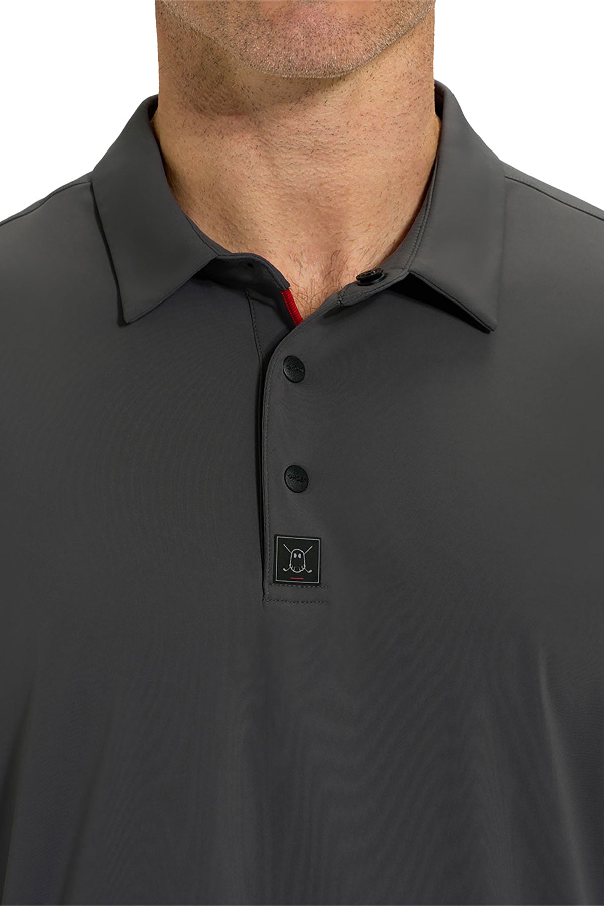 Ghost Golf Core Custom Polos, Iron Grey