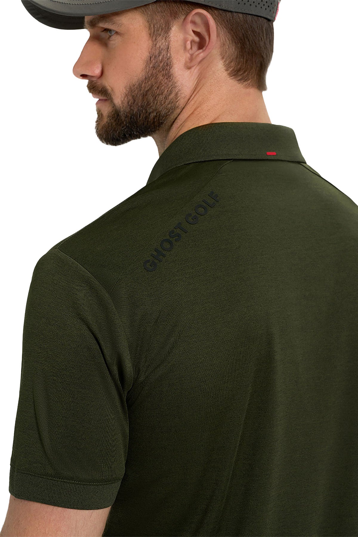 Ghost Golf Marled Core Custom Polos, Forest Green [Versalift]