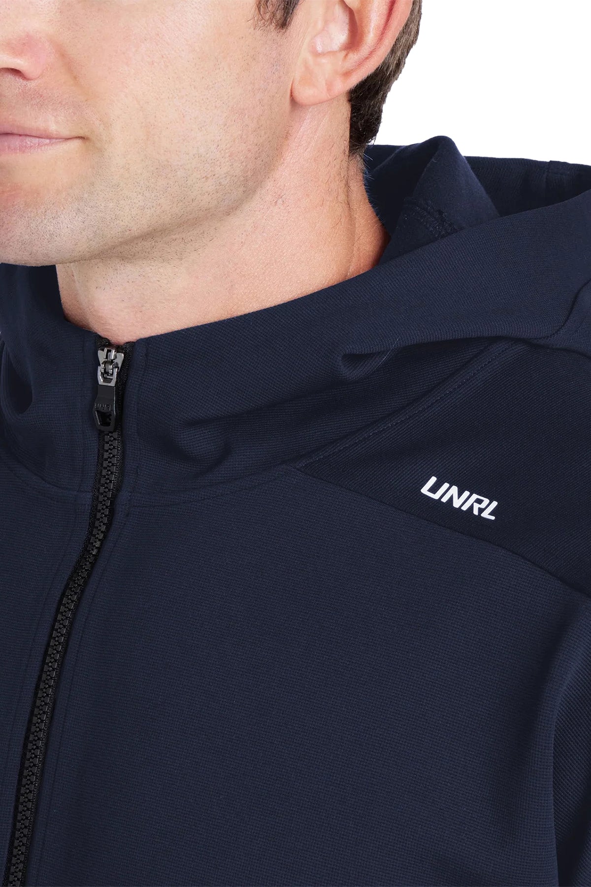 UNRL Impact Full-Zip Custom Hoodies, Midnight Navy