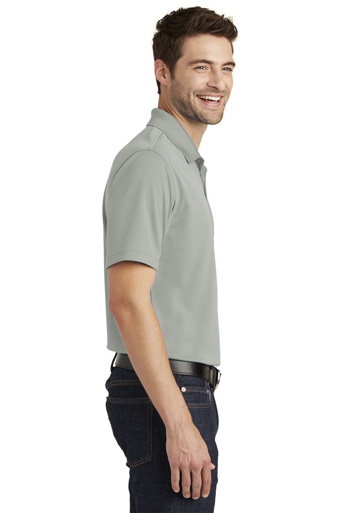 Port Authority Dry Zone UV Micro-Mesh Custom Polos, Gusty Grey