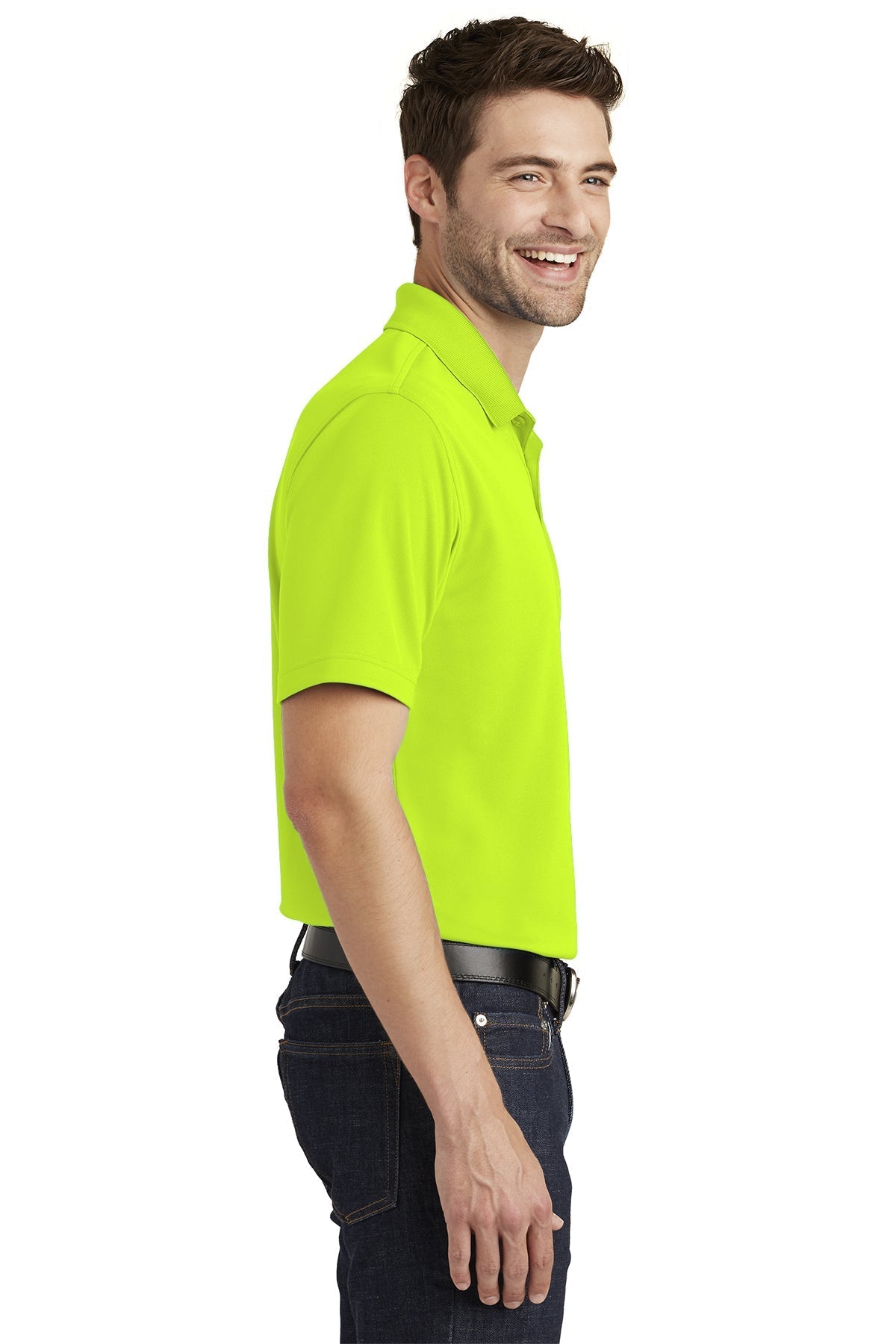 Port Authority Dry Zone UV Micro-Mesh Custom Polos, Safety Yellow [Mechanical Solutions]