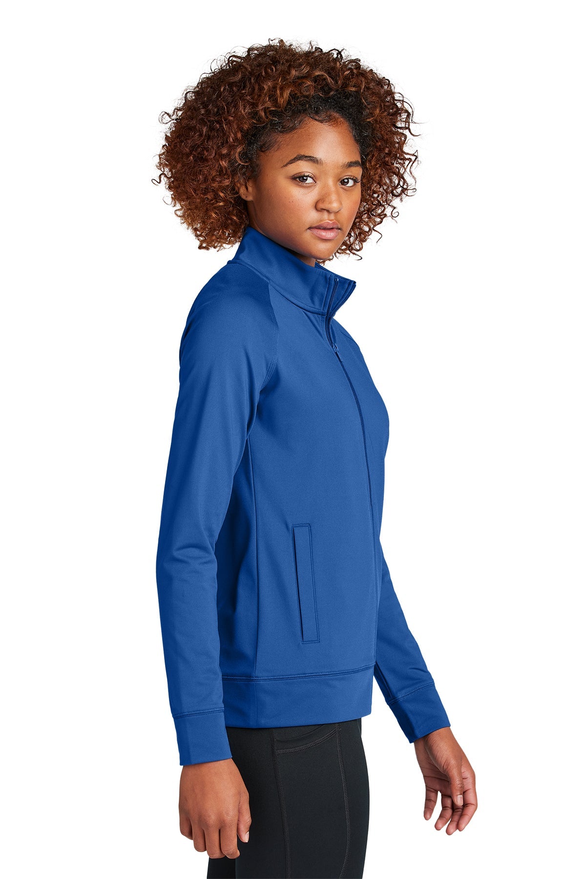 Sport-Tek Women's Custom Sport-Wick Stretch Cadet Jackets, True Royal