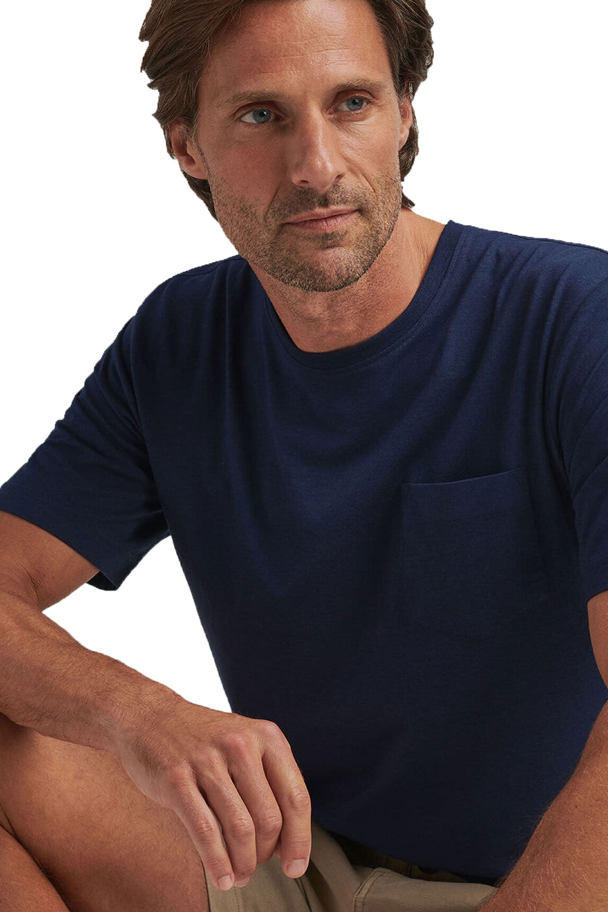 Peter Millar Crown Comfort Short-Sleeve Pocket Custom Tee's, Navy
