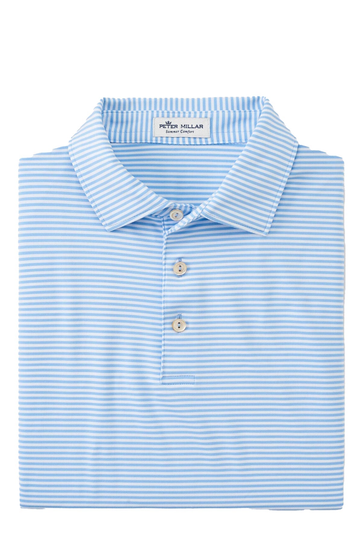 Peter Millar Hales Performance Custom Polos, Cottage Blue [Gershman Mortgage]