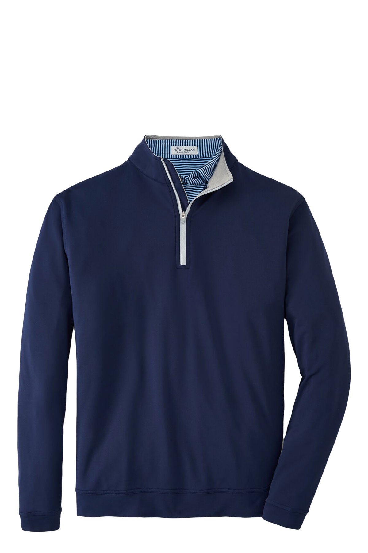 Peter Millar Perth Stretch Terry Custom Quarter Zips, Navy