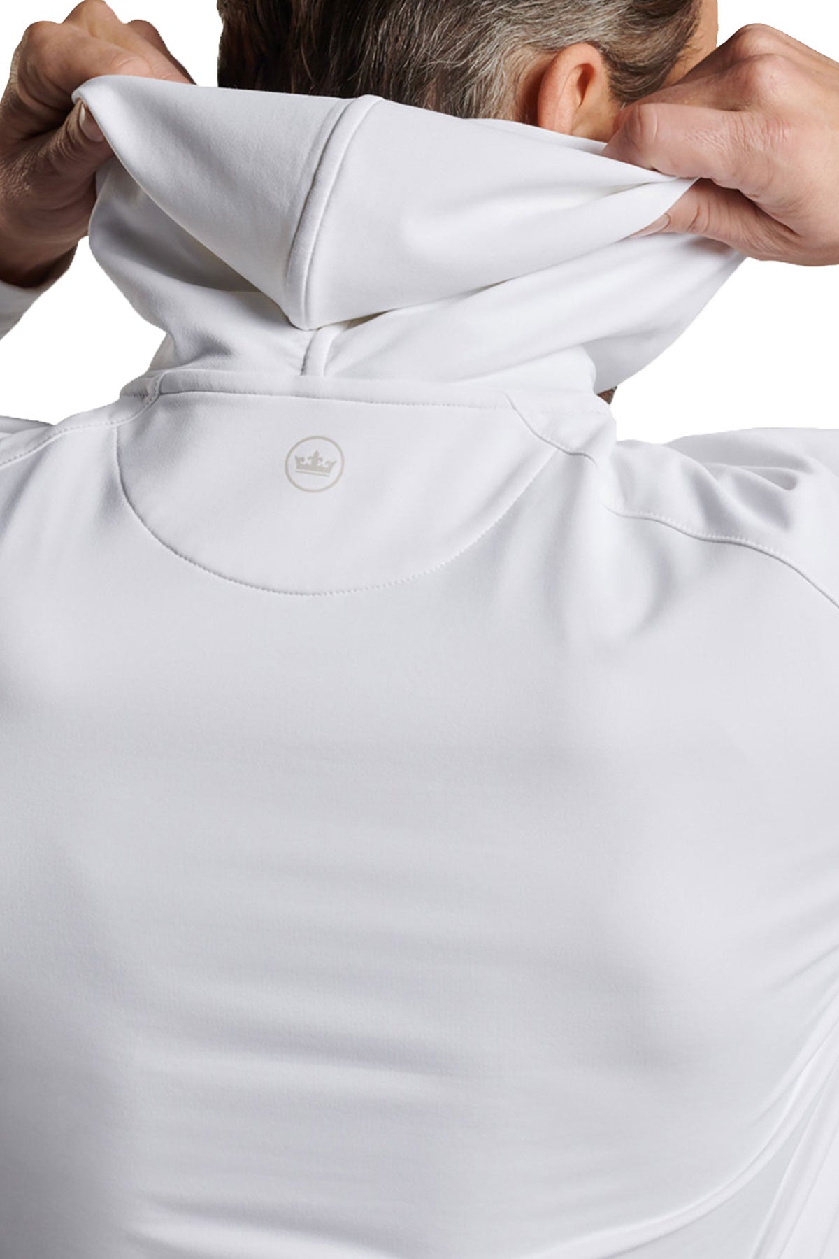 Peter Millar Pine Performance Custom Hoodies, White