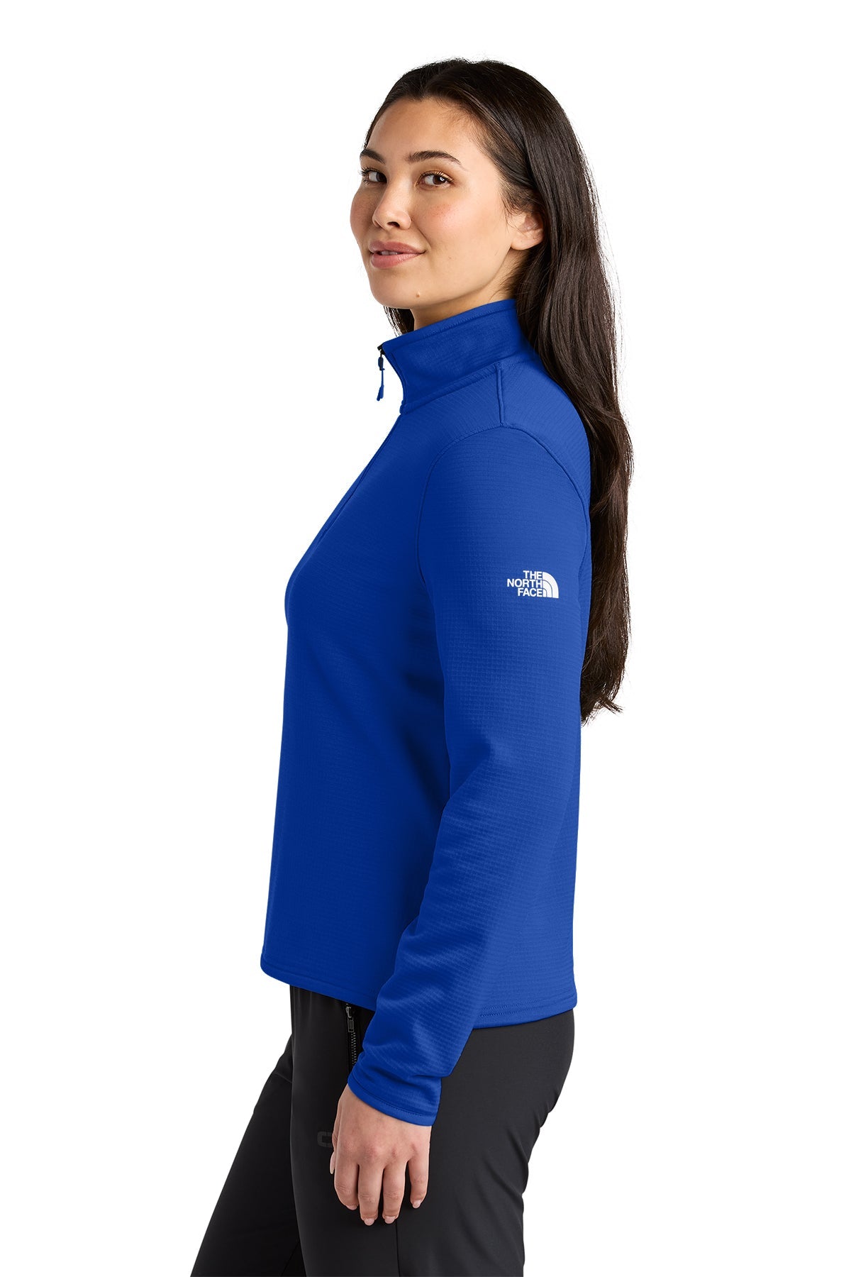The North Face Womens Aim 1/4-Zip Custom Fleeces, TNF Blue [Vision Electric and Systems]