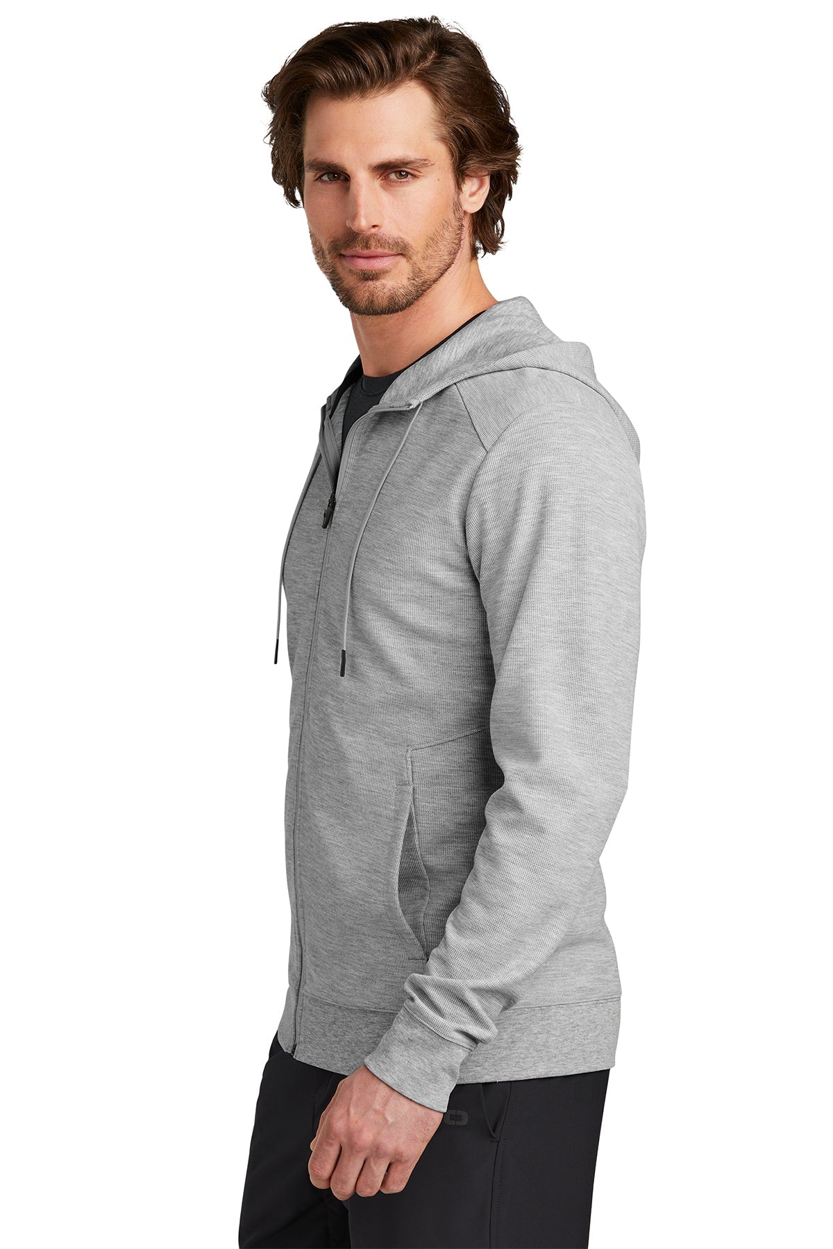 OGIO Revive Custom Full-Zips, Light Heather Grey
