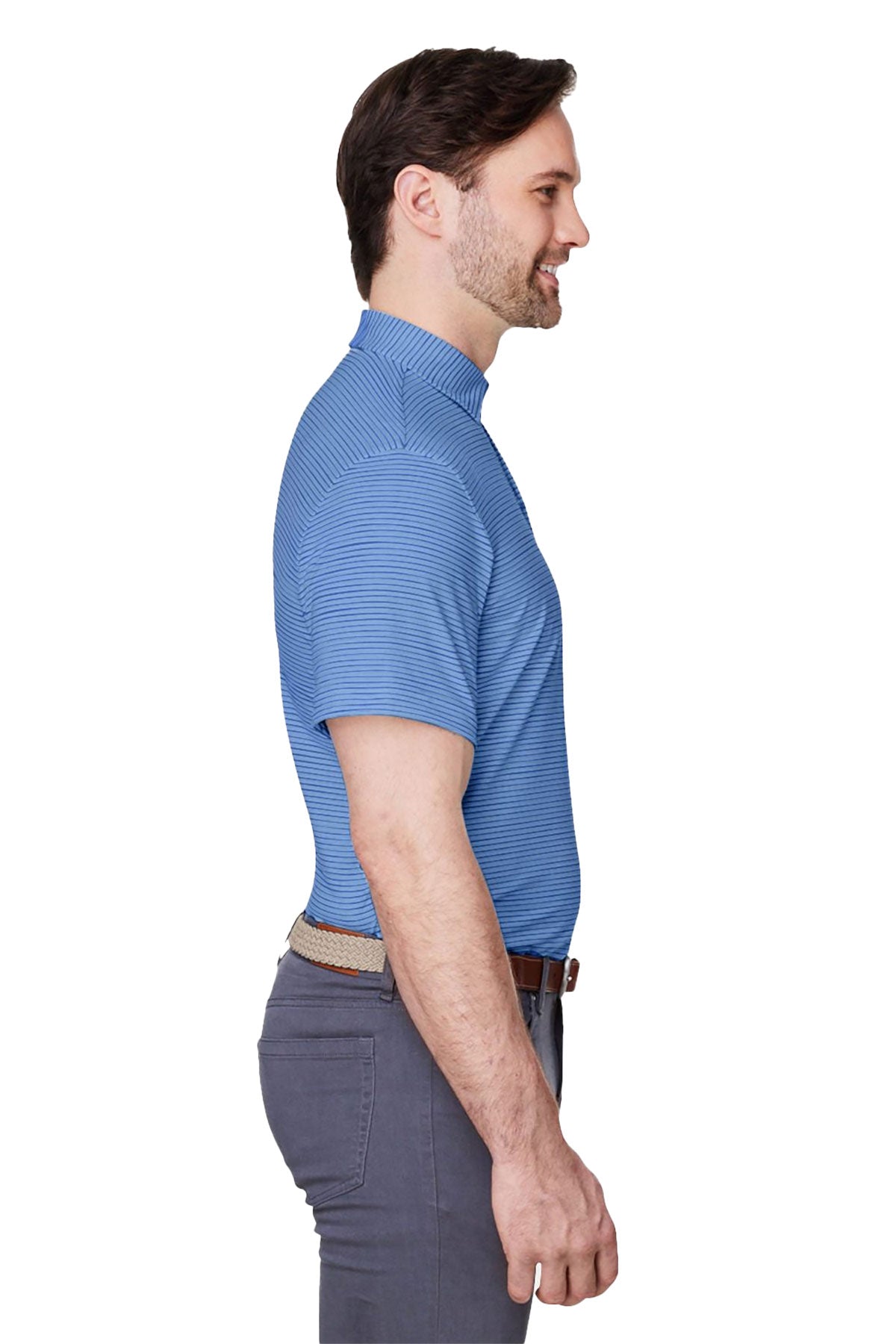 Vineyard Vines Custom Mens Bradley Stripe Sankaty Polos, Maui Blue