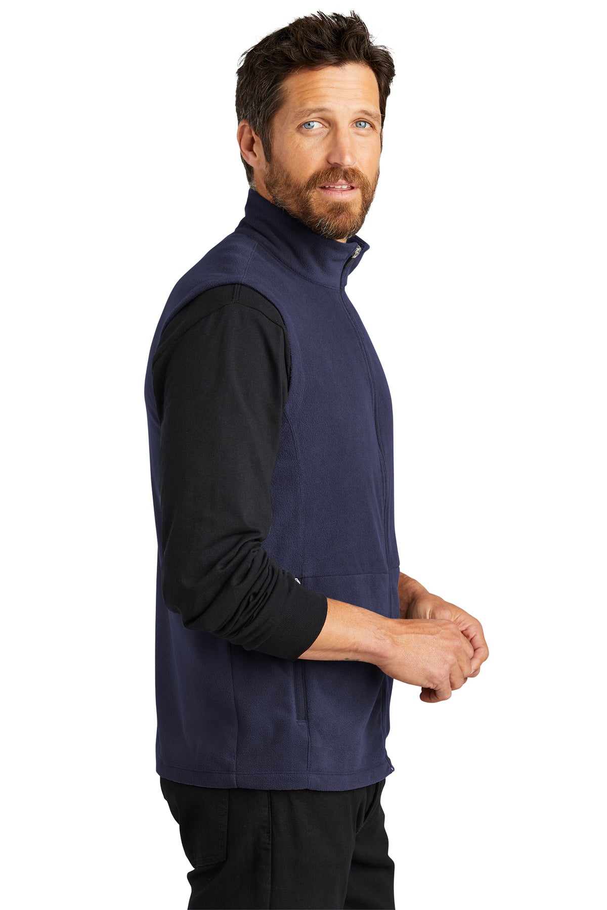 Port Authority Accord Microfleece Custom Vests, Navy [Barrett Hospital and Healthcare]