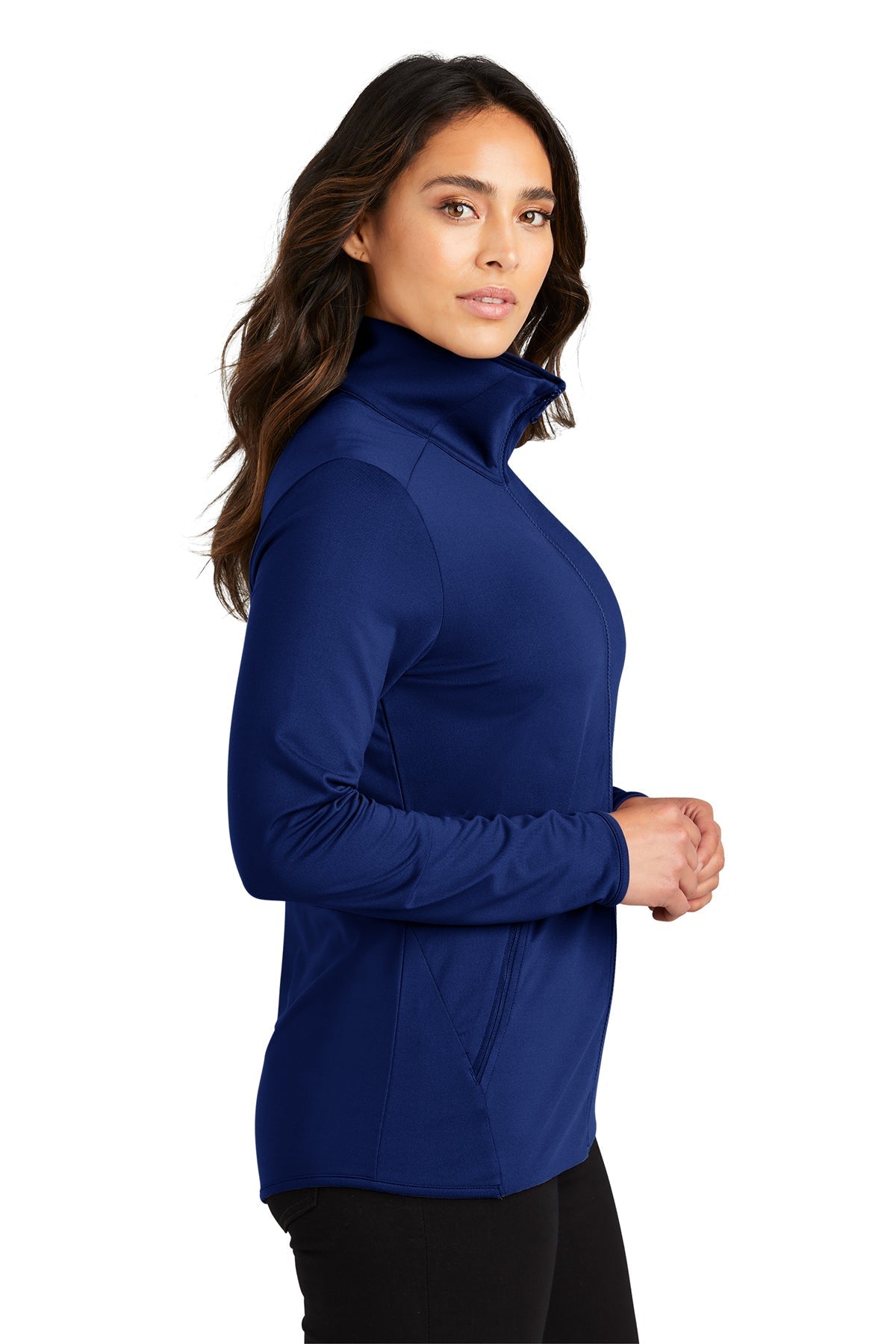 Port Authority Womens Accord Stretch Fleece Custom Full-Zips, Royal [Gershman Mortgage]