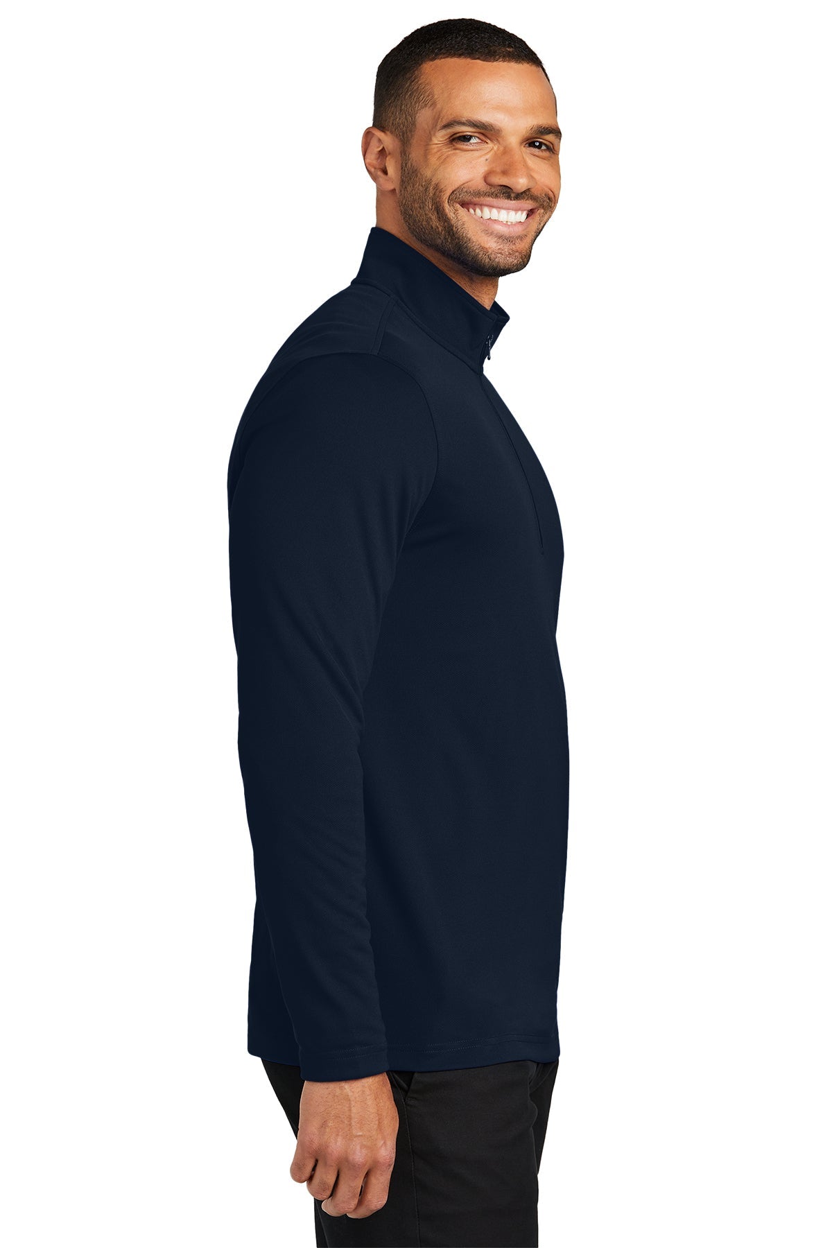 Port Authority Dry Zone UV Micro-Mesh Custom 1/4-Zips, River Blue Navy [Colonial Property Management]