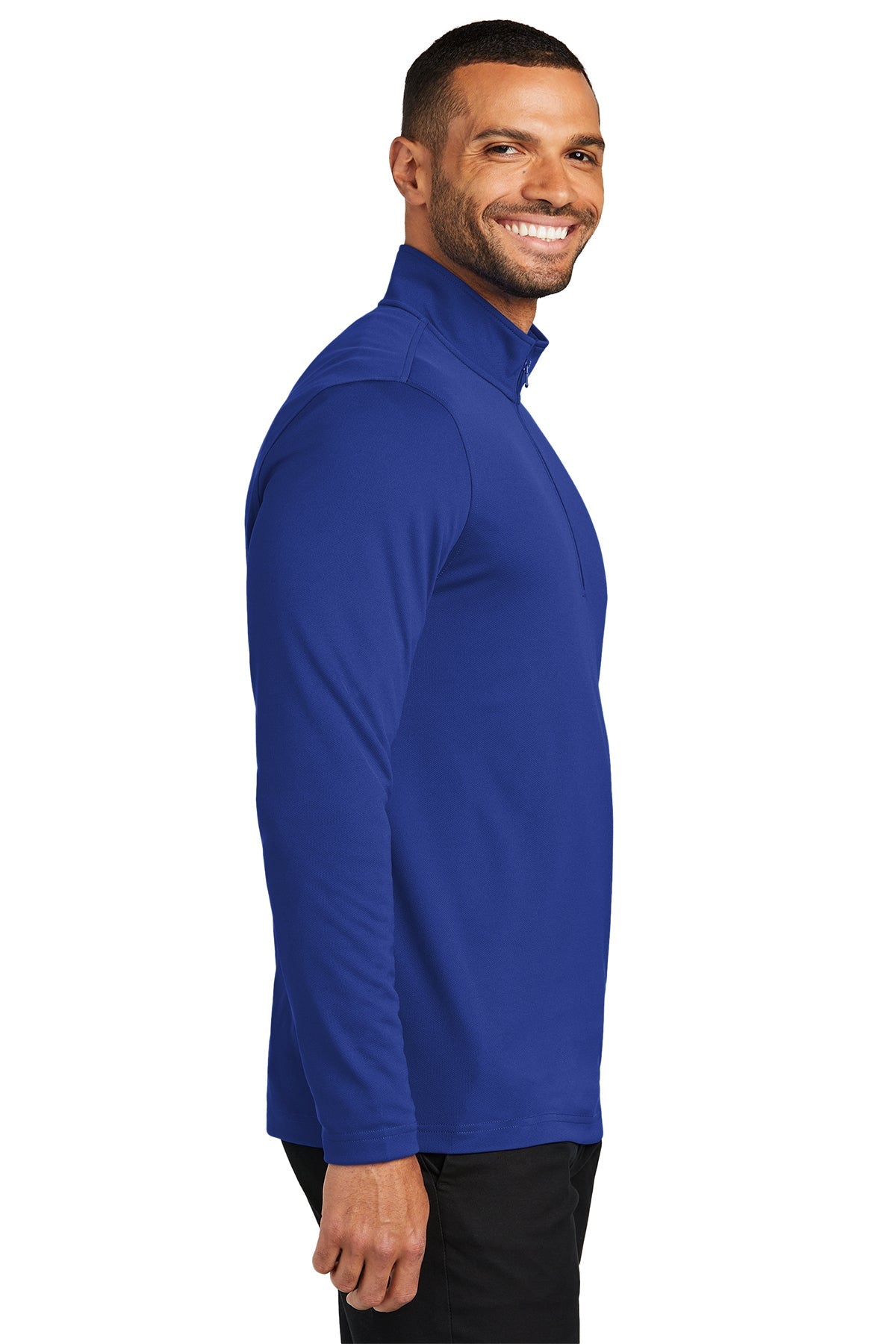 Port Authority Dry Zone UV Micro-Mesh Customized 1/4-Zips, True Royal