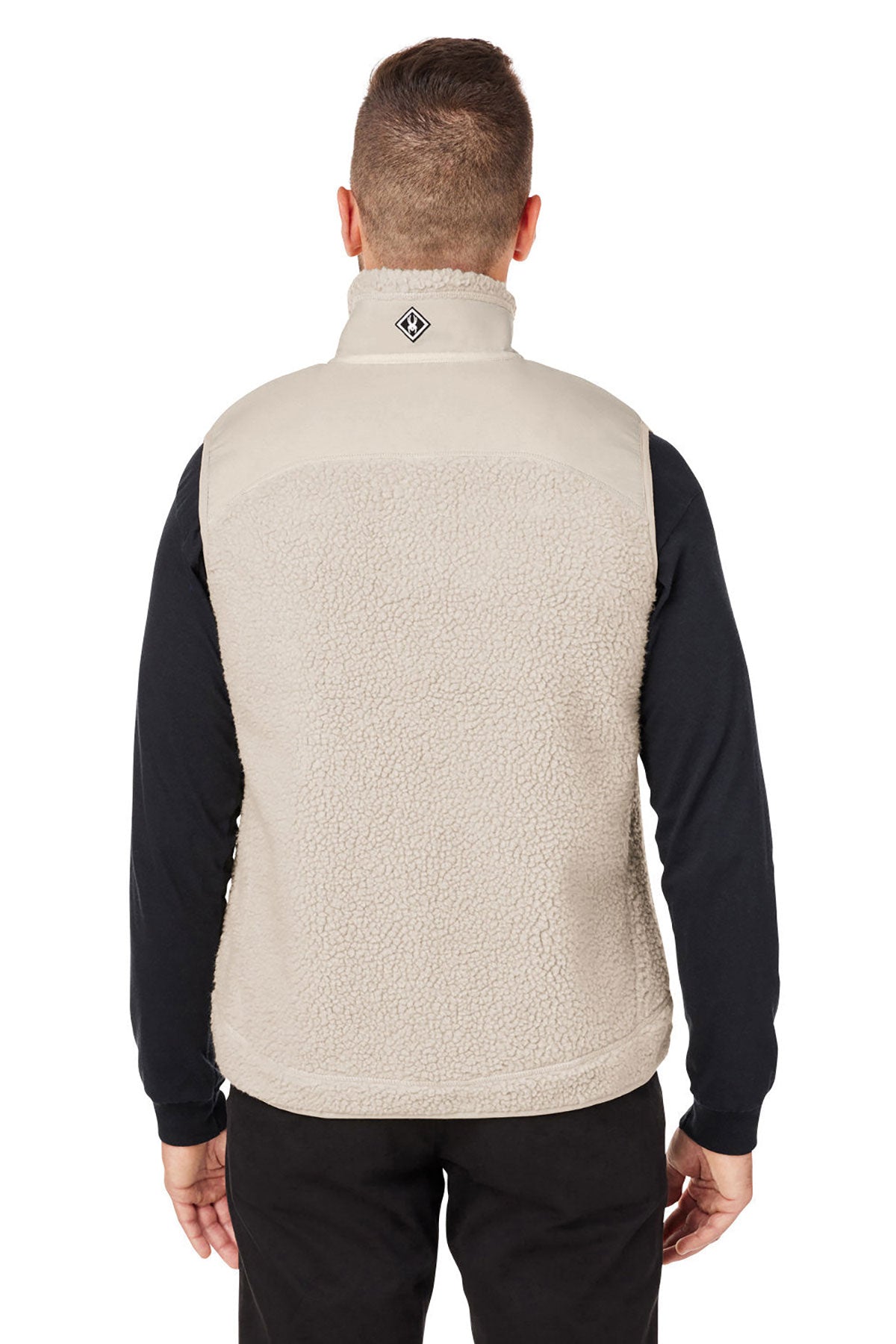 Custom Spyder Unisex Venture Sherpa Vests, Natural