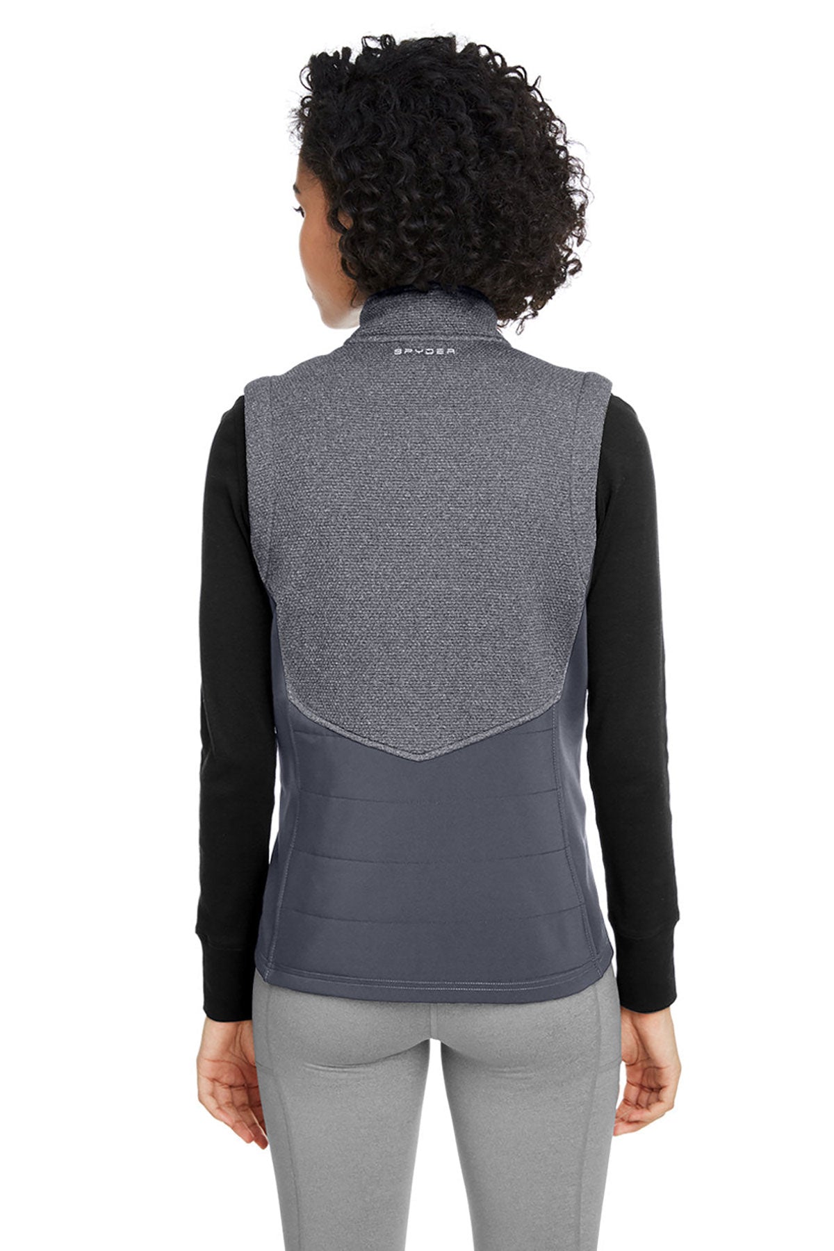 Spyder Ladies' Pursuit Commuter Custom Vests, Black Hthr Pol
