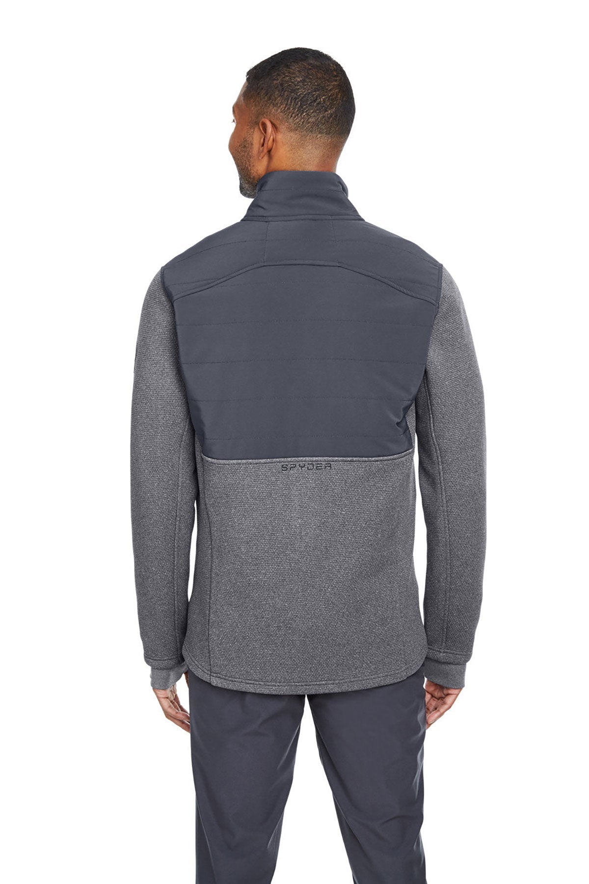 Spyder Men's Pursuit Commuter Jackets, Black Hthr Pol